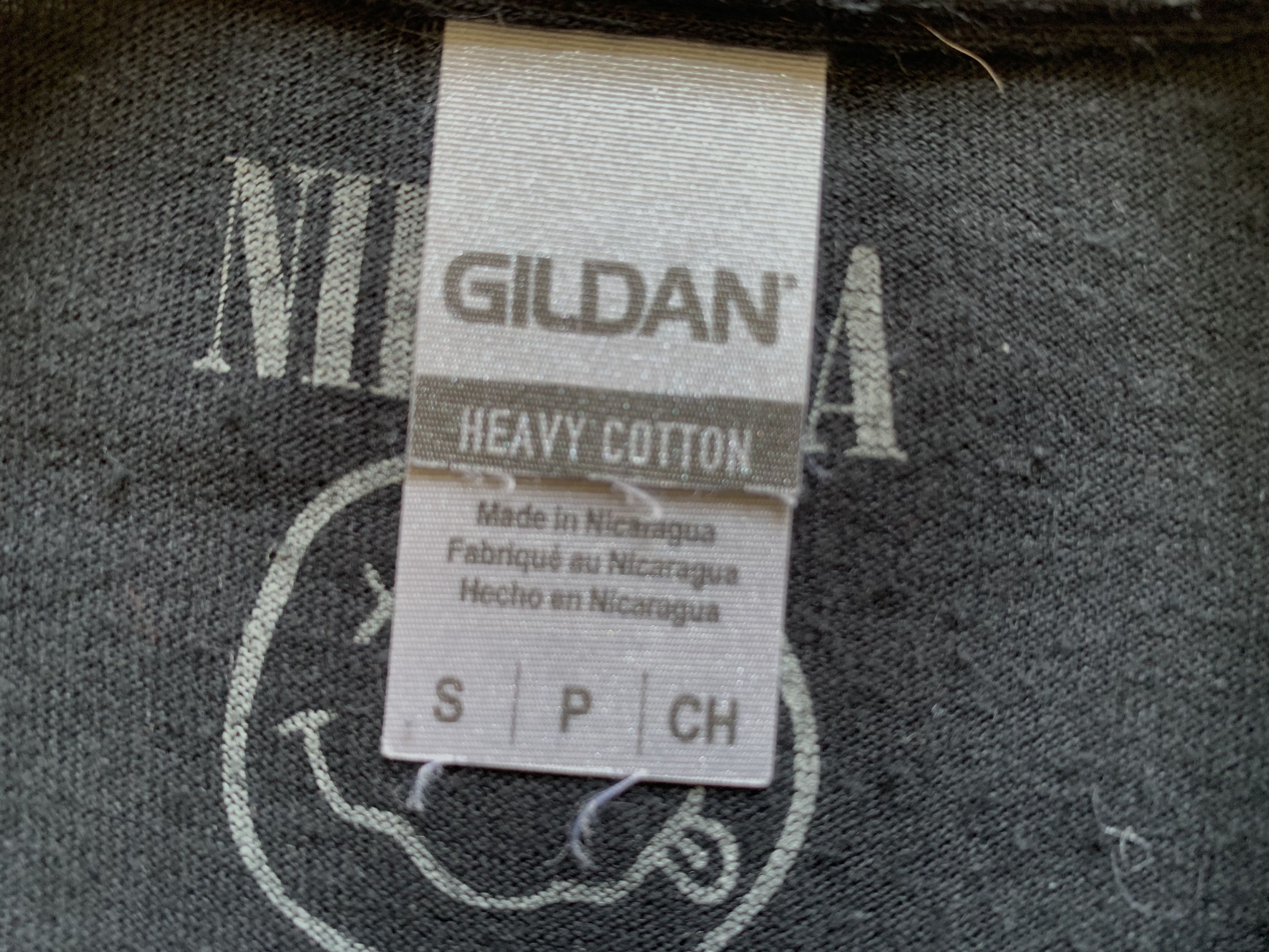 Band Tees × Gildan × Nirvana Gildan Nirvana Logo Cotton Printed T Shirt Size US S / EU 44-46 / 1 - 6 Thumbnail