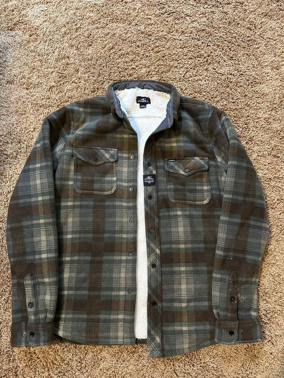 O'Neill Flannel jacket sherpa lined shirt Size US M / EU 48-50 / 2 - 1 Thumbnail
