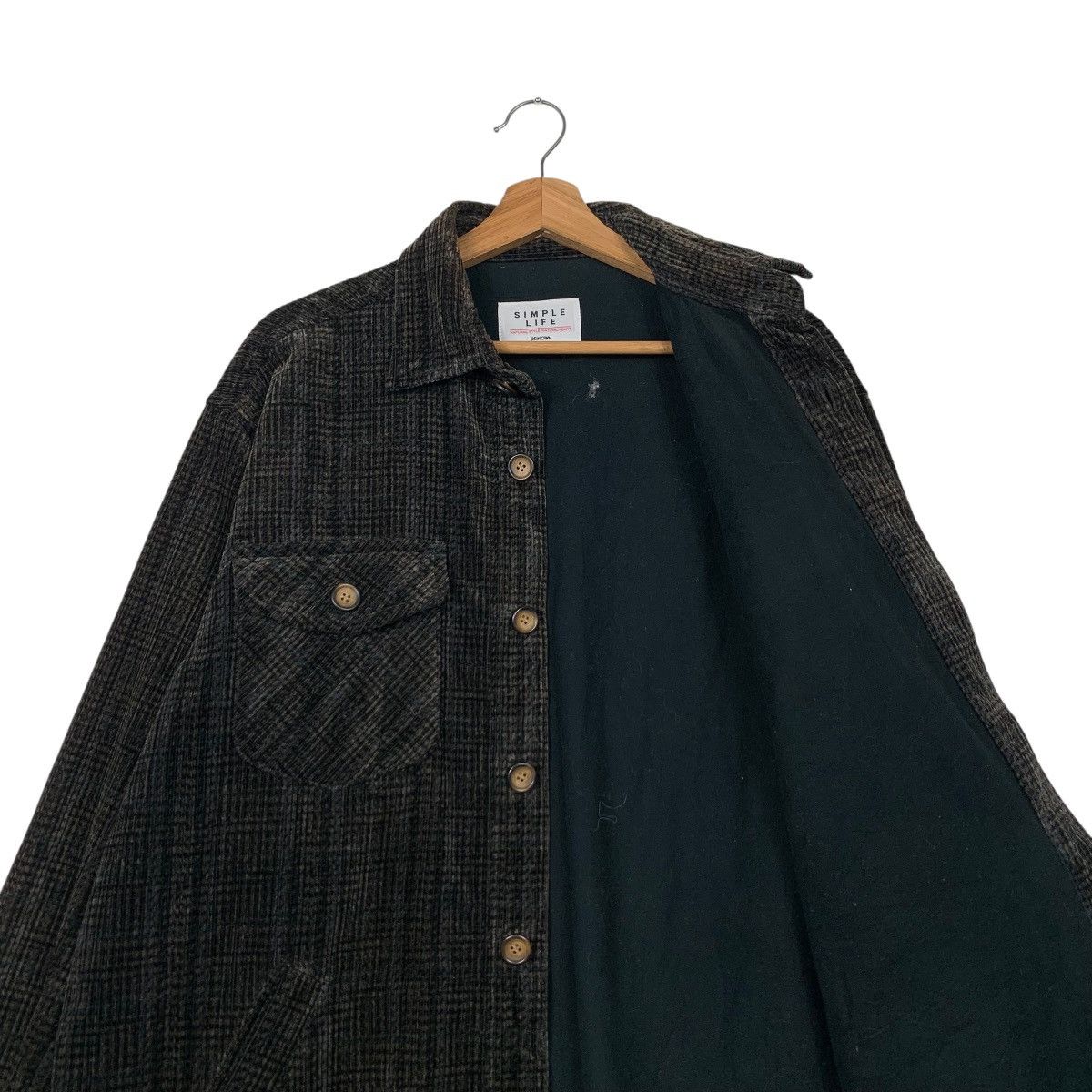 Japanese Brand 90’s SIMPLE LIFE Japan Work Casual Flannel Jacket #2289-C102 Size US M / EU 48-50 / 2 - 10 Thumbnail