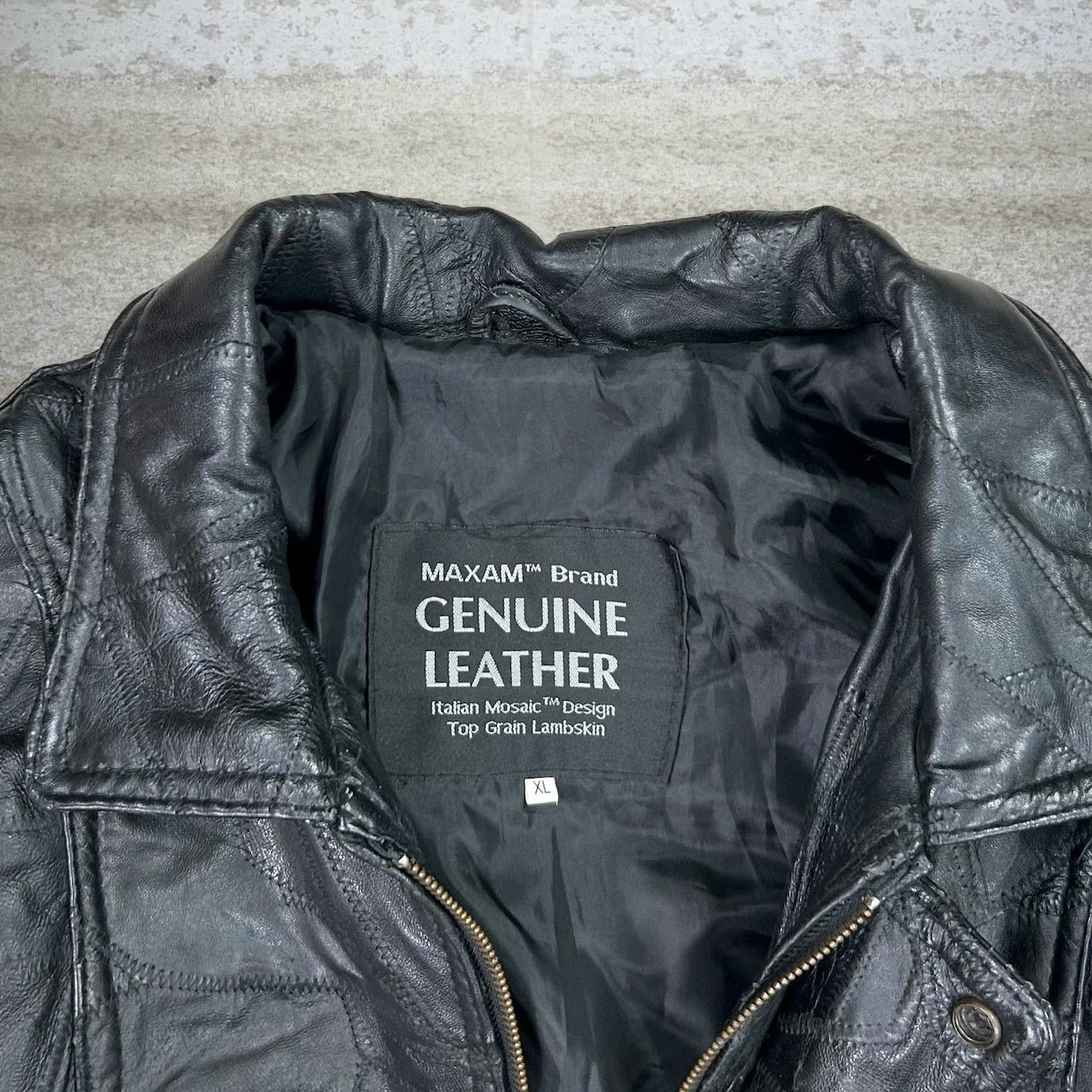 Vintage Vintage 90s Lambskin Leather Jacket Mens XL Black Italian Size US XL / EU 56 / 4 - 4 Thumbnail