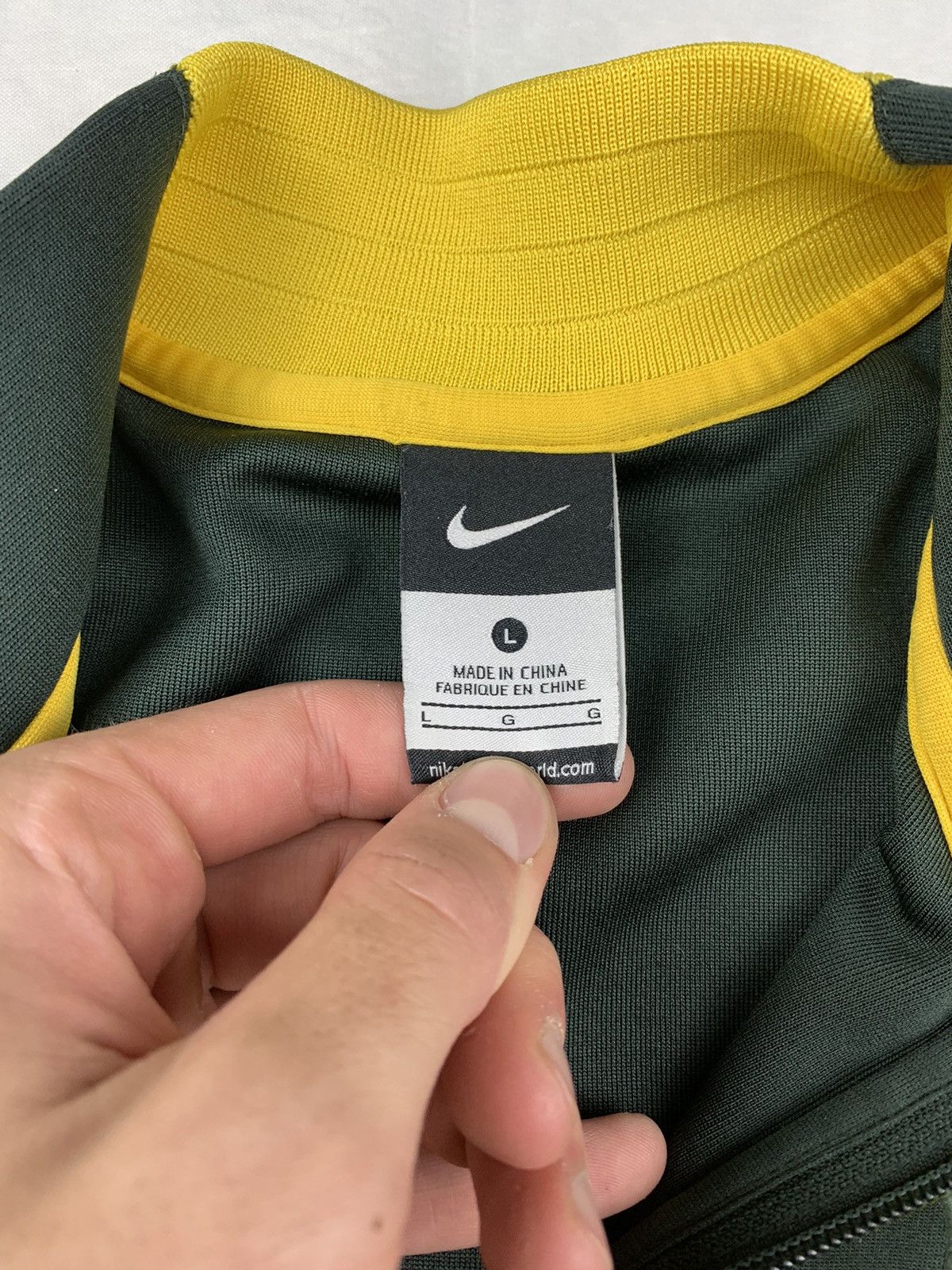 Nike Vintage Nike Brasil Football Soccer Track Jacket Size US L / EU 52-54 / 3 - 6 Thumbnail