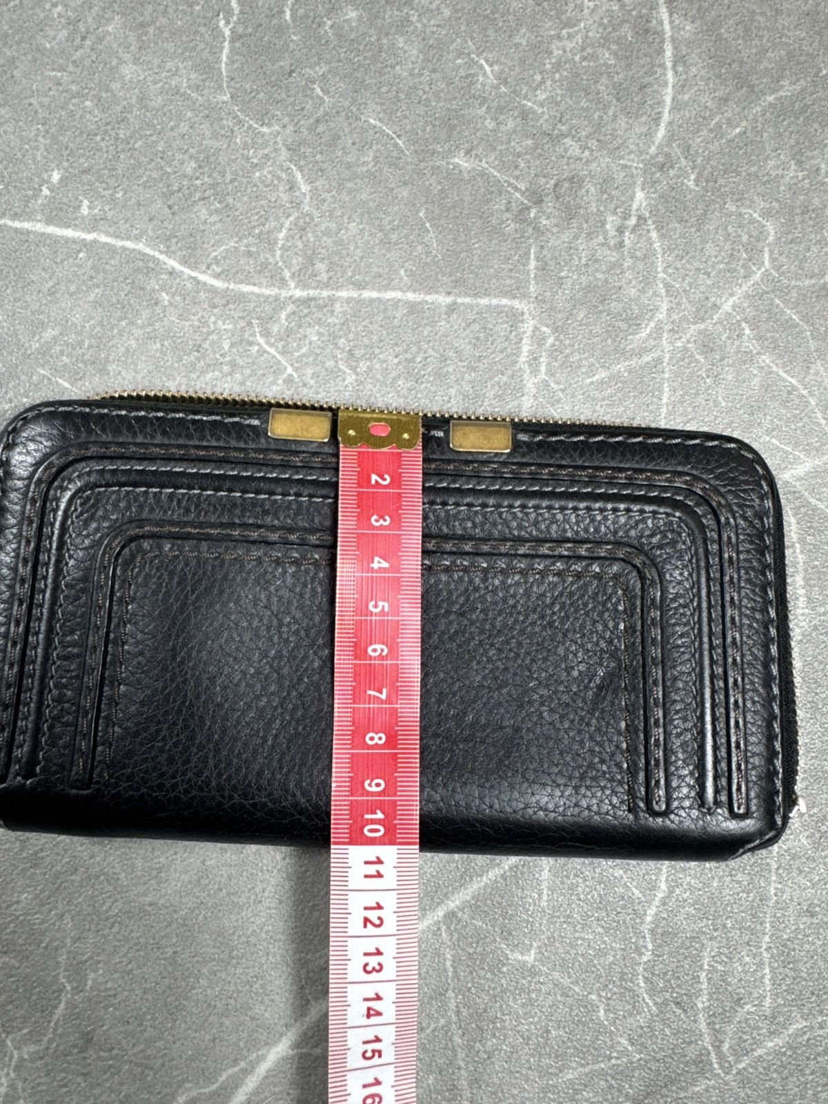 Chloe CHLOÉ Marcie Black Leather Continental Zip-Around Wallet Size ONE SIZE - 10 Thumbnail