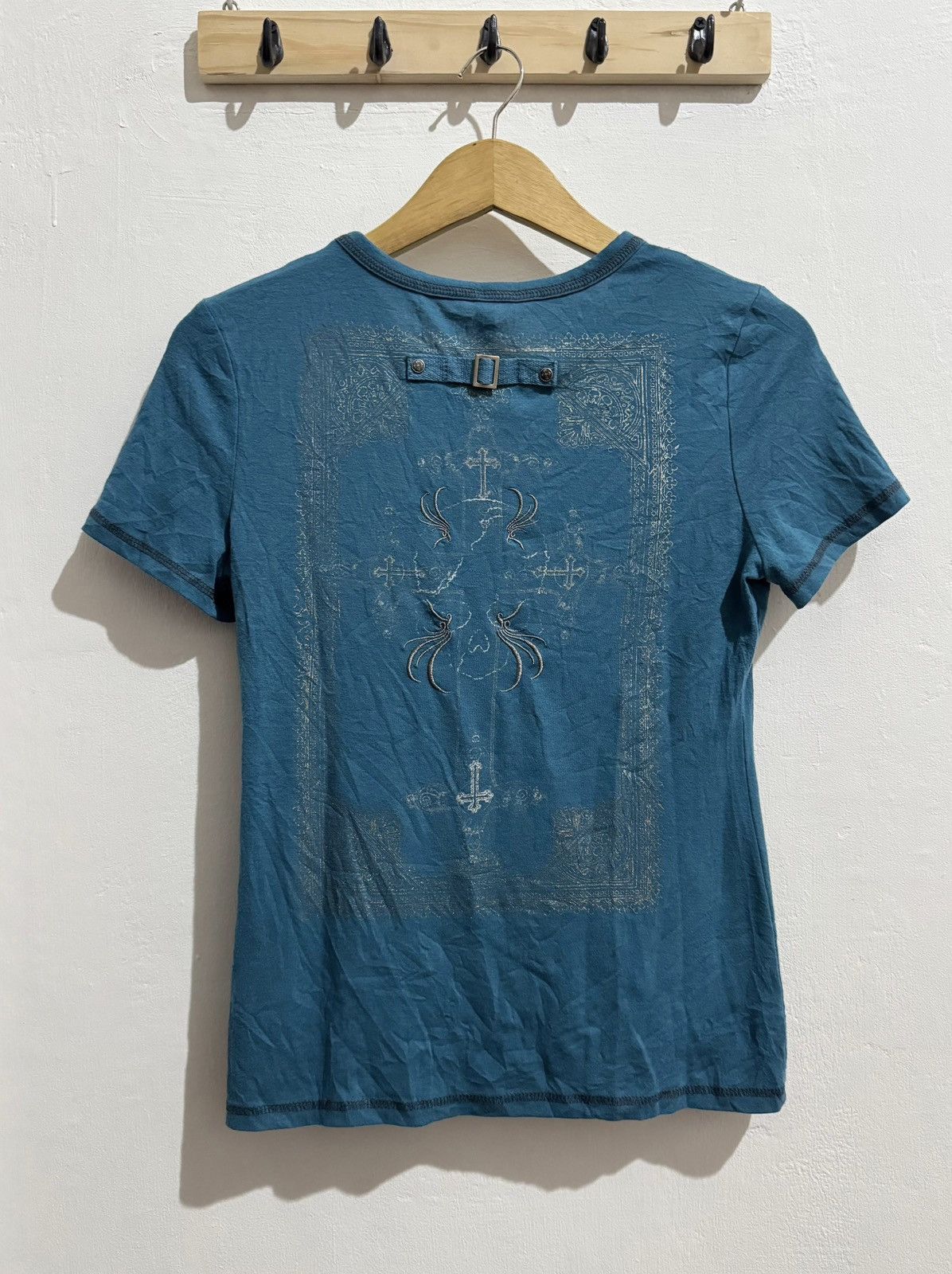 If Six Was Nine Y2k Ozz Croce ifsixwasnine poem gothic tshirt Size M / US 6-8 / IT 42-44 - 2 Thumbnail
