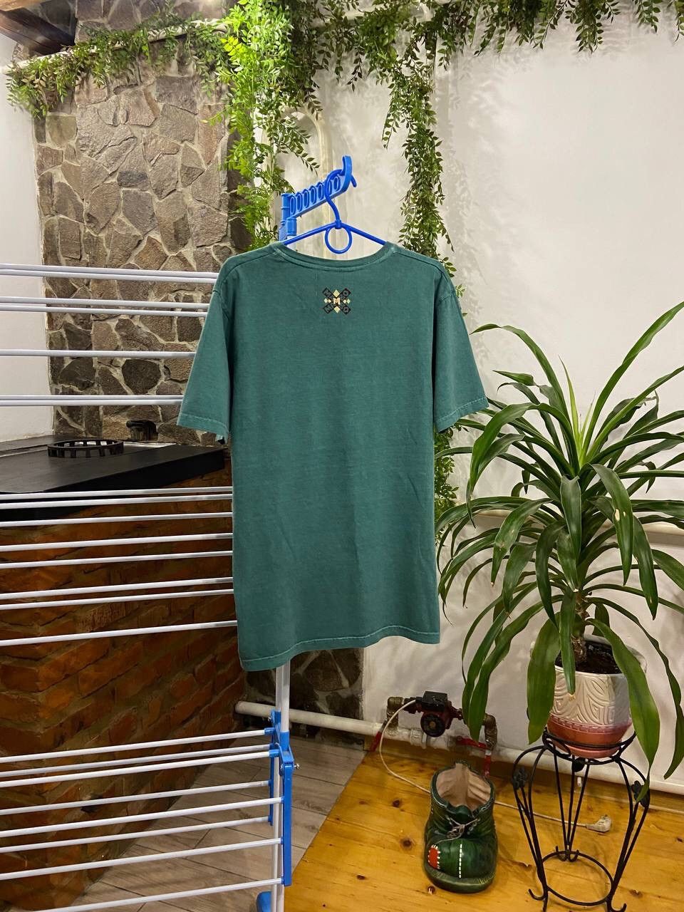 Mambo Mambo "By" Print Pattern Big Logo Vintage Green T Shirt Size US S / EU 44-46 / 1 - 2 Thumbnail