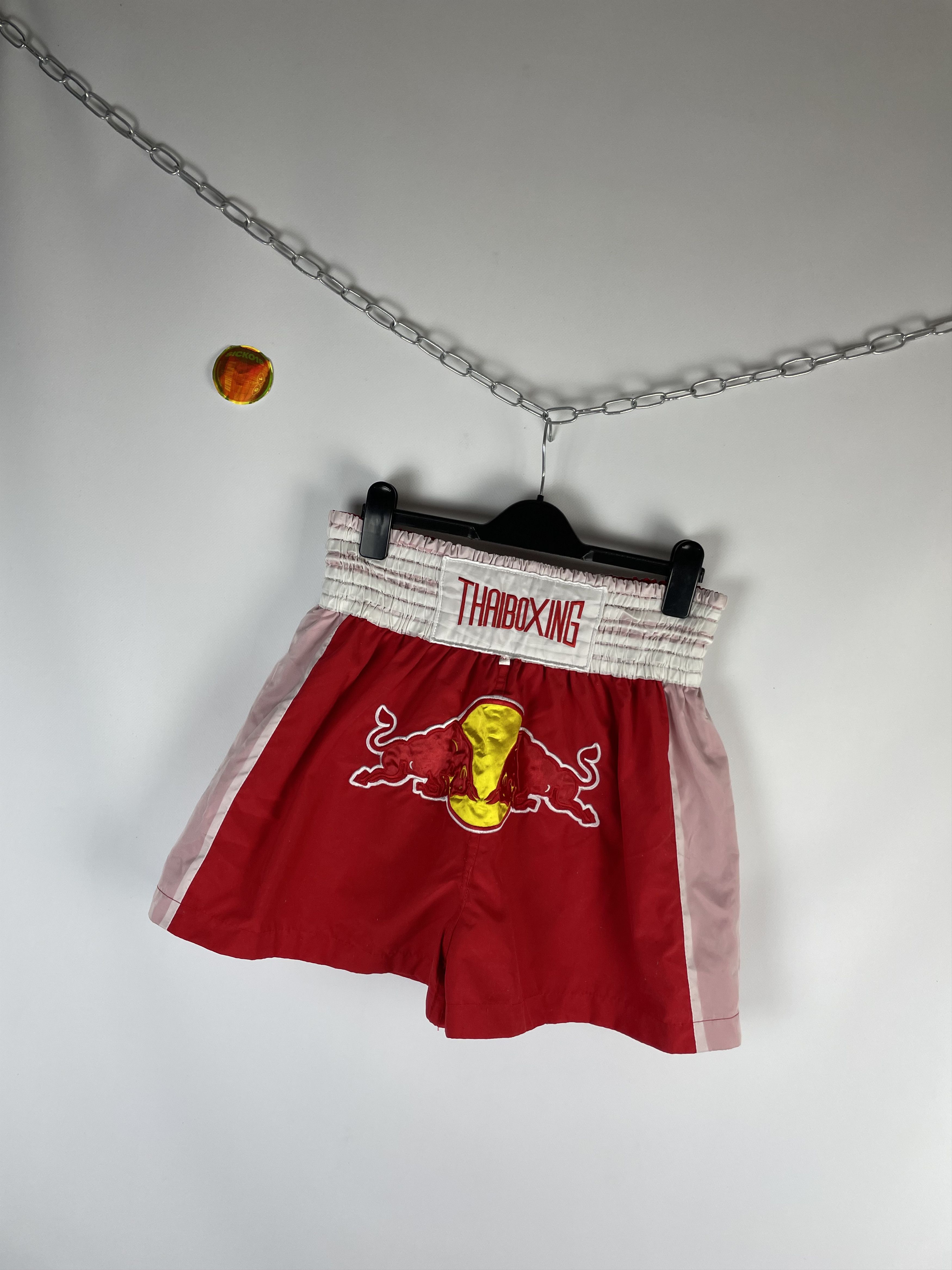 Red Bull × Vintage Red Bull Vintage Thaiboxing Shorts Size US 36 / EU 52 - 2 Thumbnail