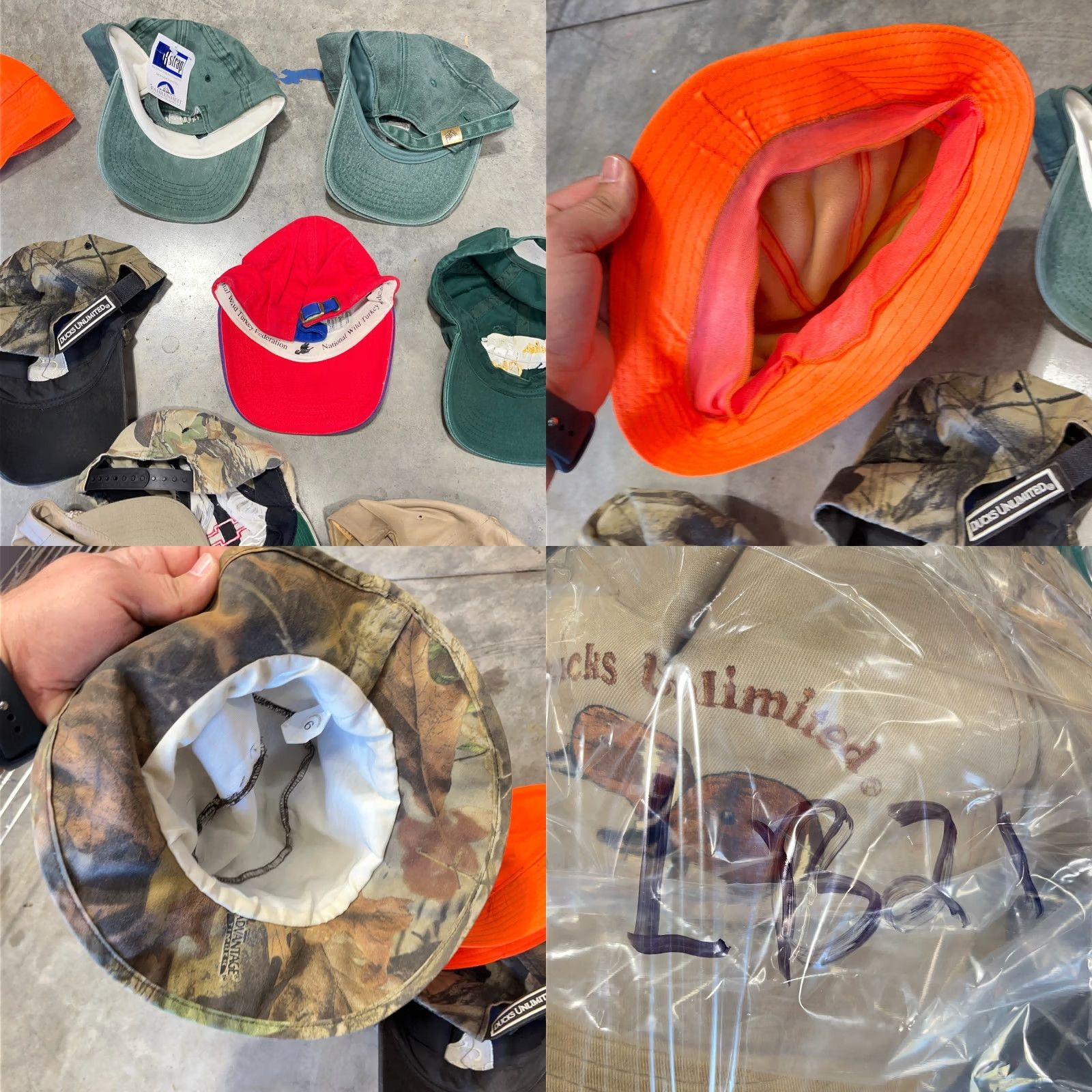 Vintage VINTAGE Camo Hat Lot Snapback Strap Back Cap Fishing Advertising Deer 80s 90s Mens Size ONE SIZE - 10 Thumbnail