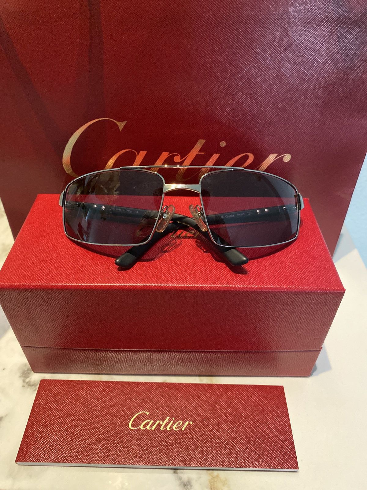 image of Cartier Sunglasses T8200717 in Black, Men's