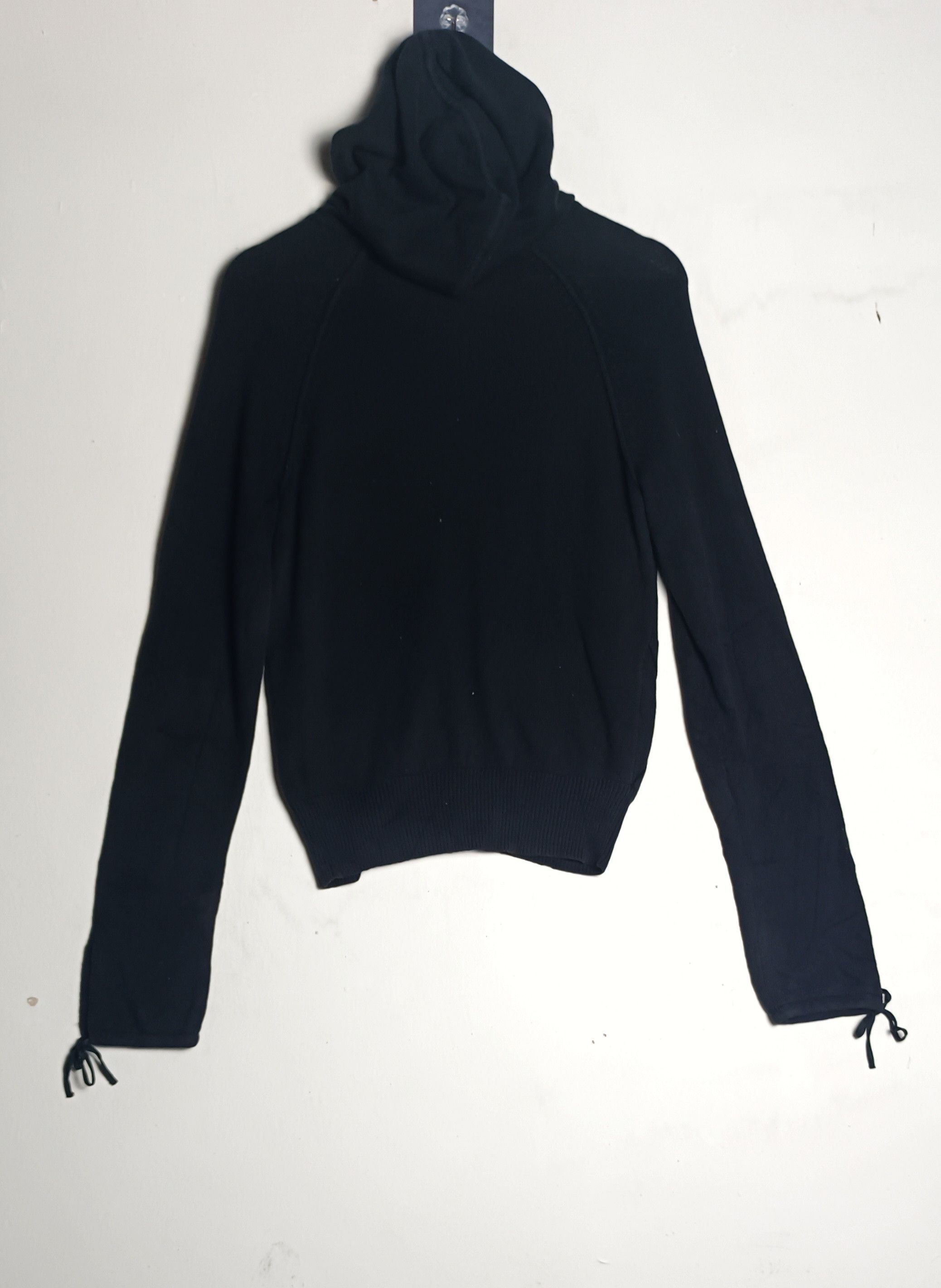 Armani A/X ARMANI EXCHANGE Black Embroidered Zip hoodie Size US M / EU 48-50 / 2 - 2 Thumbnail