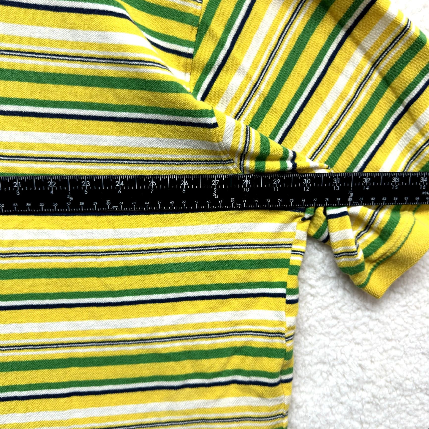 Vintage VINTAGE Drunk Munky Polo Shirt 5X Mens Yellow Green Striped Short Sleeve Polo Mens Big & Tall Size US XXL / EU 58 / 5 - 5 Thumbnail