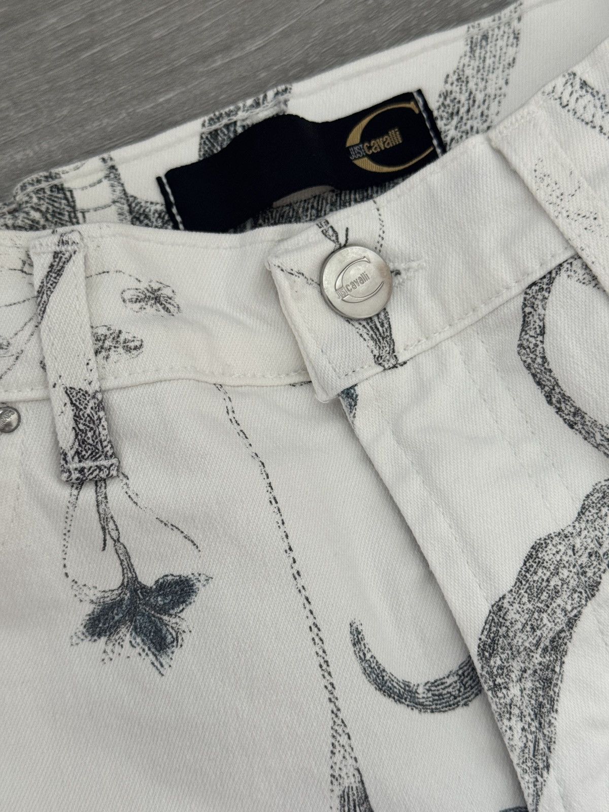 Roberto Cavalli Rare vintage Just Cavalli snake jeans Size 27" / US 4 / IT 40 - 3 Thumbnail