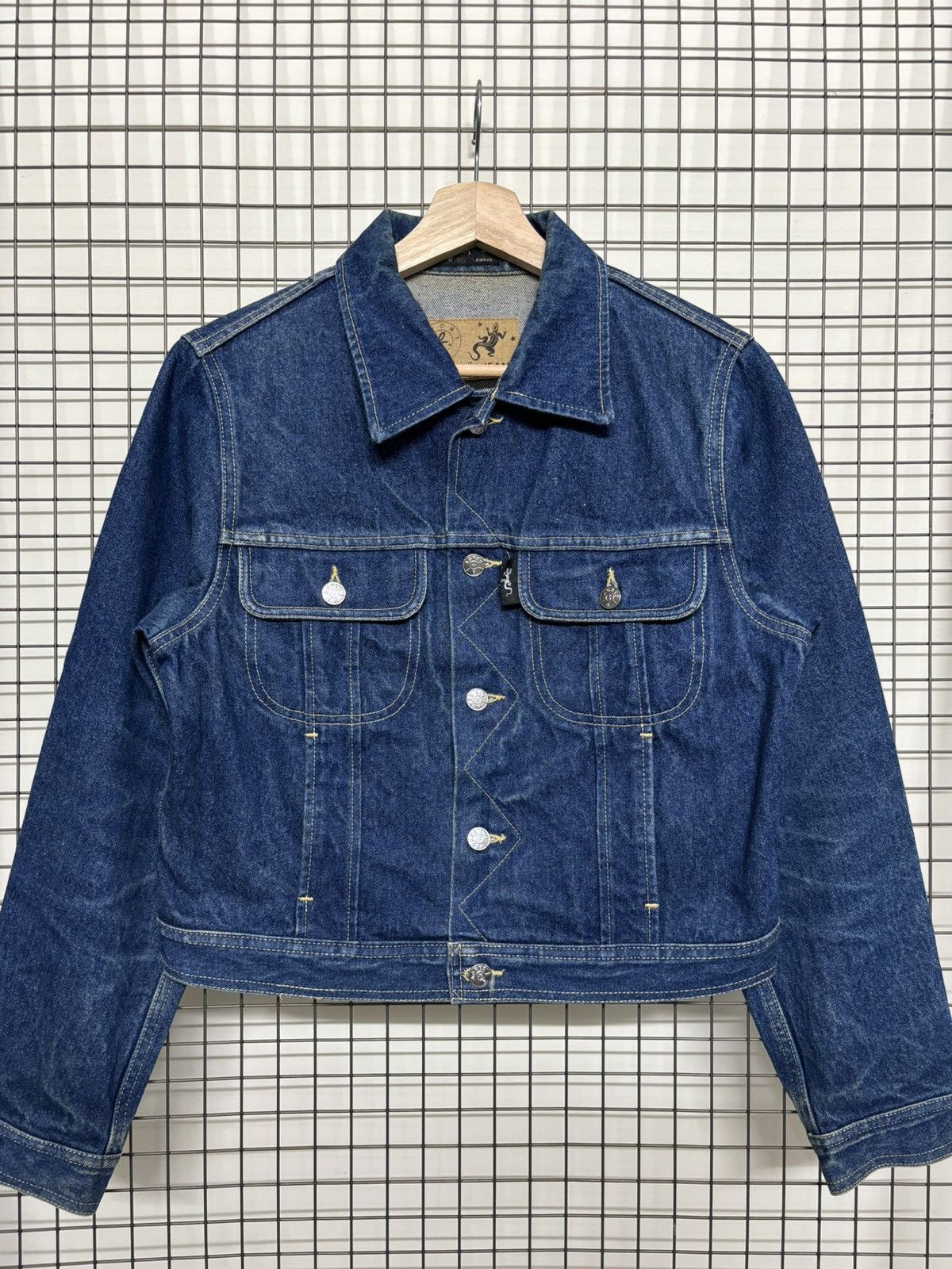 agnes b. Vintage Agnes B Jeans Trucker Denim Jacket Size US M / EU 48-50 / 2 - 3 Thumbnail