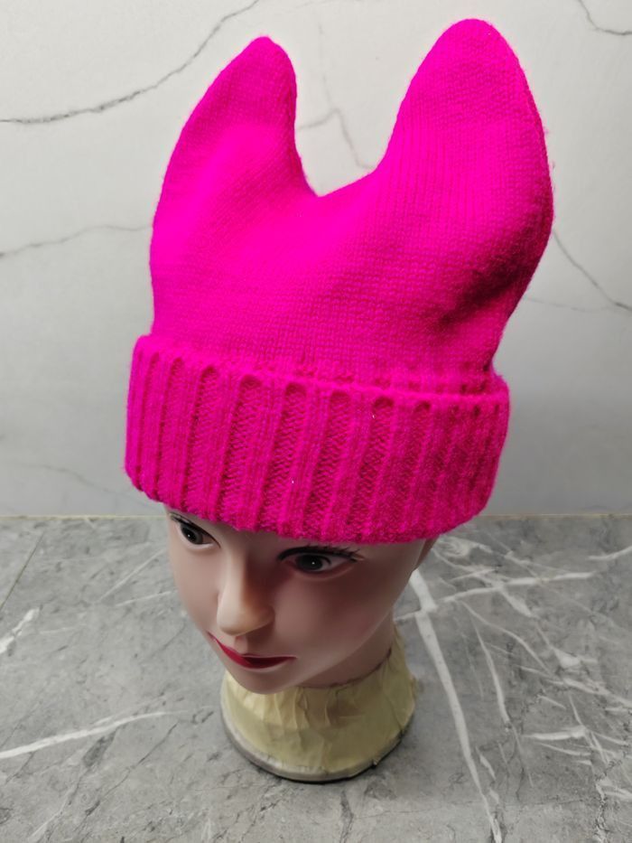Japanese Brand Vintage Unknown Bunny Devil Horn Beanie Snowcap Hat Size ONE SIZE - 2 Thumbnail