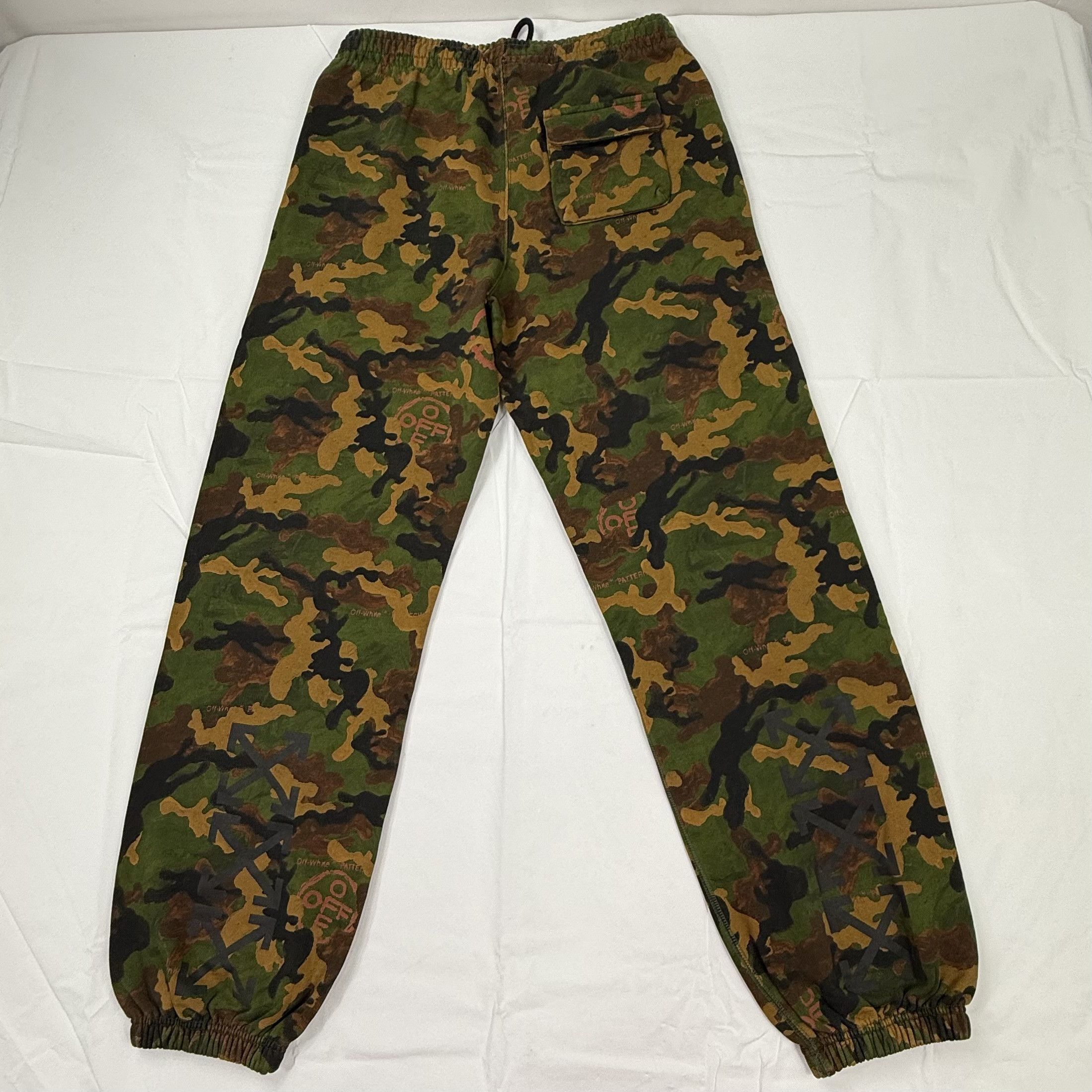 Off-White Off-White Virgil Abloh Camo Arrow Logo Sweatpants Size M Size US 32 / EU 48 - 7 Thumbnail