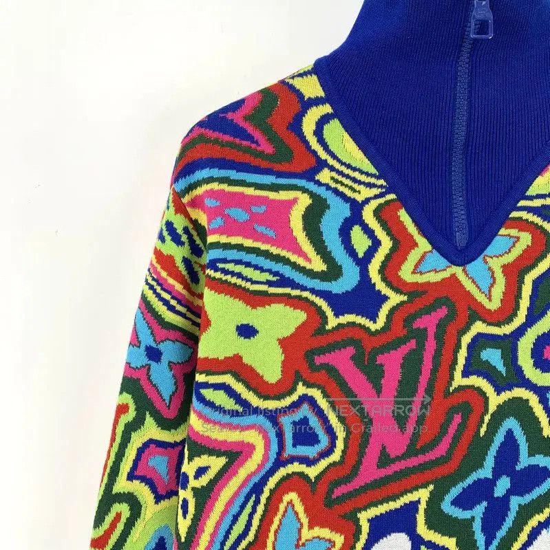 Louis Vuitton Louis Vuitton Colorful Knit Sweater for Men . Size US XS / EU 42 / 0 - 3 Thumbnail