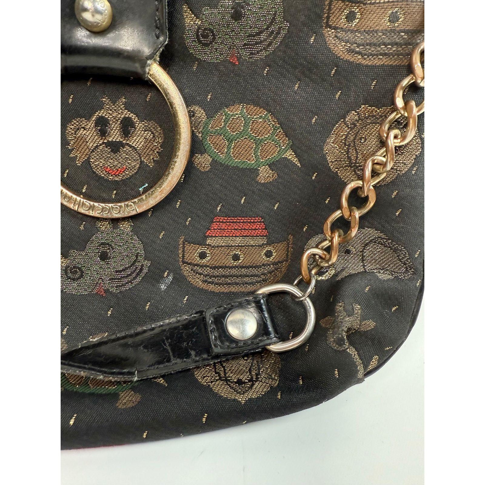 Designer Braccialini Noahs Ark Canvas Crossbody Bag Size ONE SIZE - 6 Thumbnail