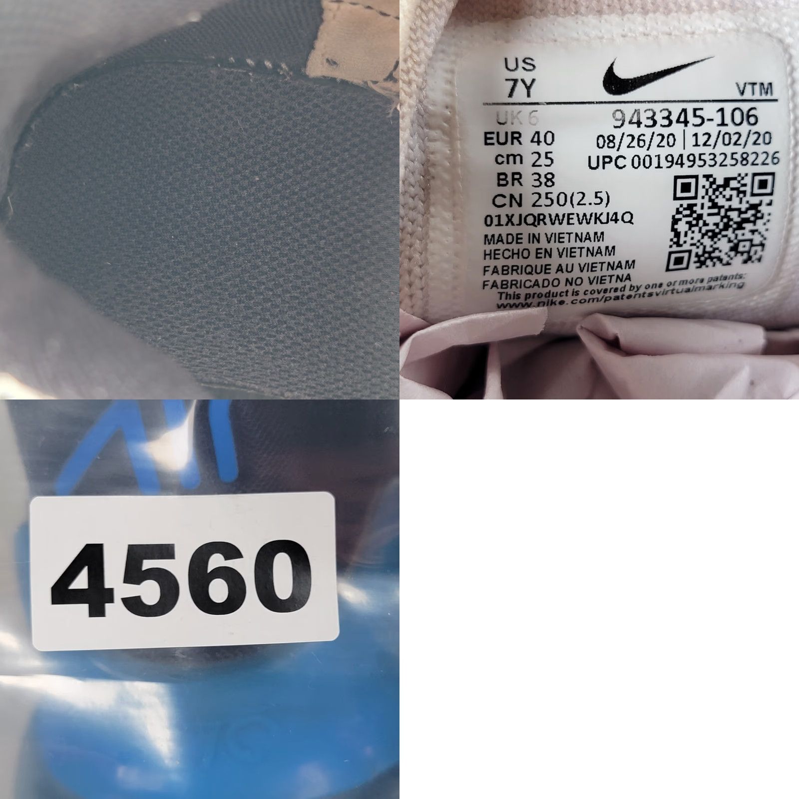 Nike Nike Air Max 270 HTF White Military Blue Size 7Y US 40 EU Nike Air Max Sneaker Men Athletic Shoes US 7Y 40 EU White Military Blue Size US 7 / EU 40 - 9 Thumbnail
