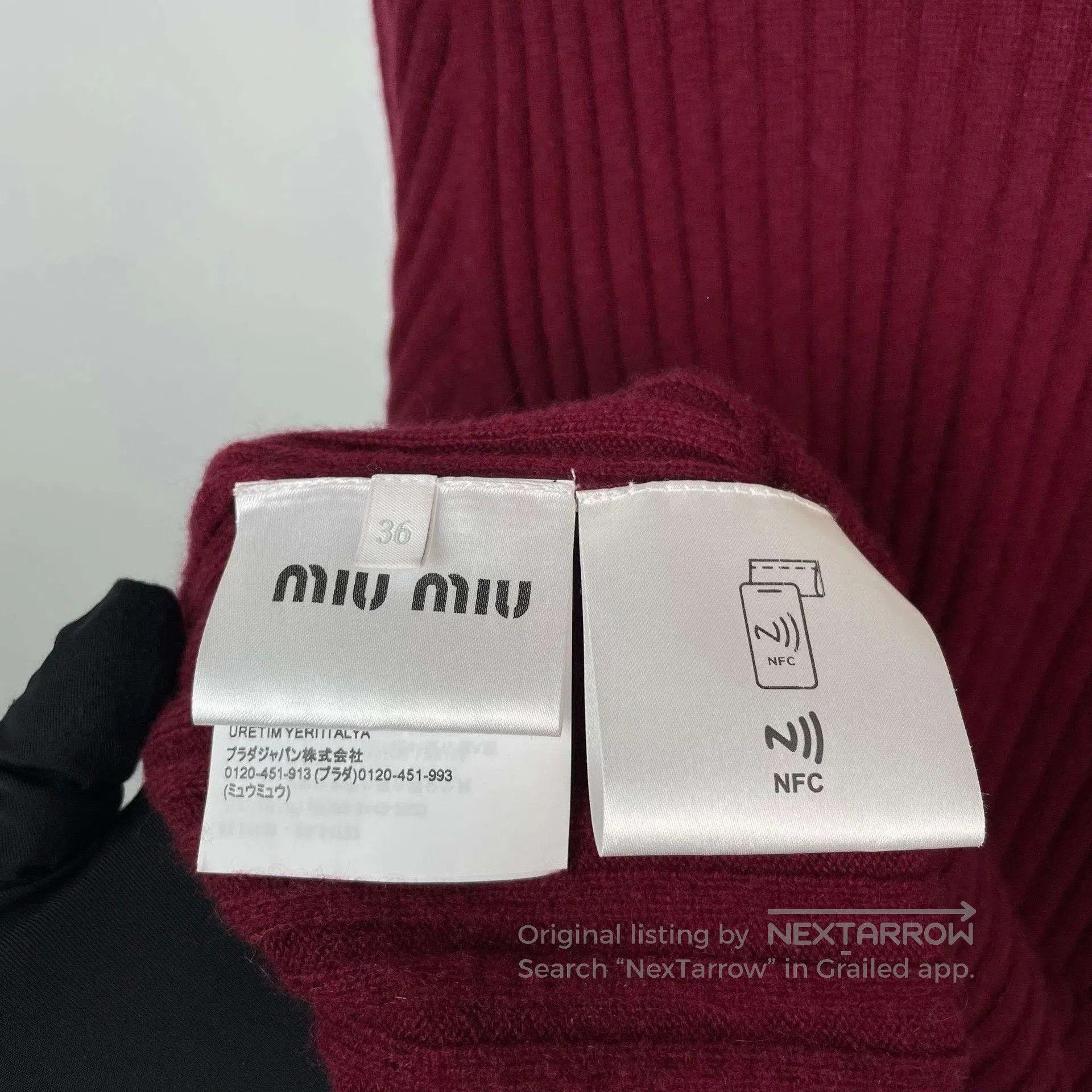 Miu Miu Miu Miu Red Polo Knit Top. Size M / US 6-8 / IT 42-44 - 6 Thumbnail