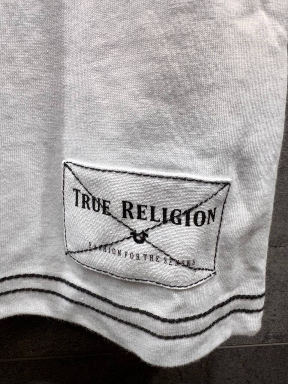 True Religion True Religion White Cropped T-Shirt Big Logo Stitch Front Size S / US 4 / IT 40 - 2 Thumbnail