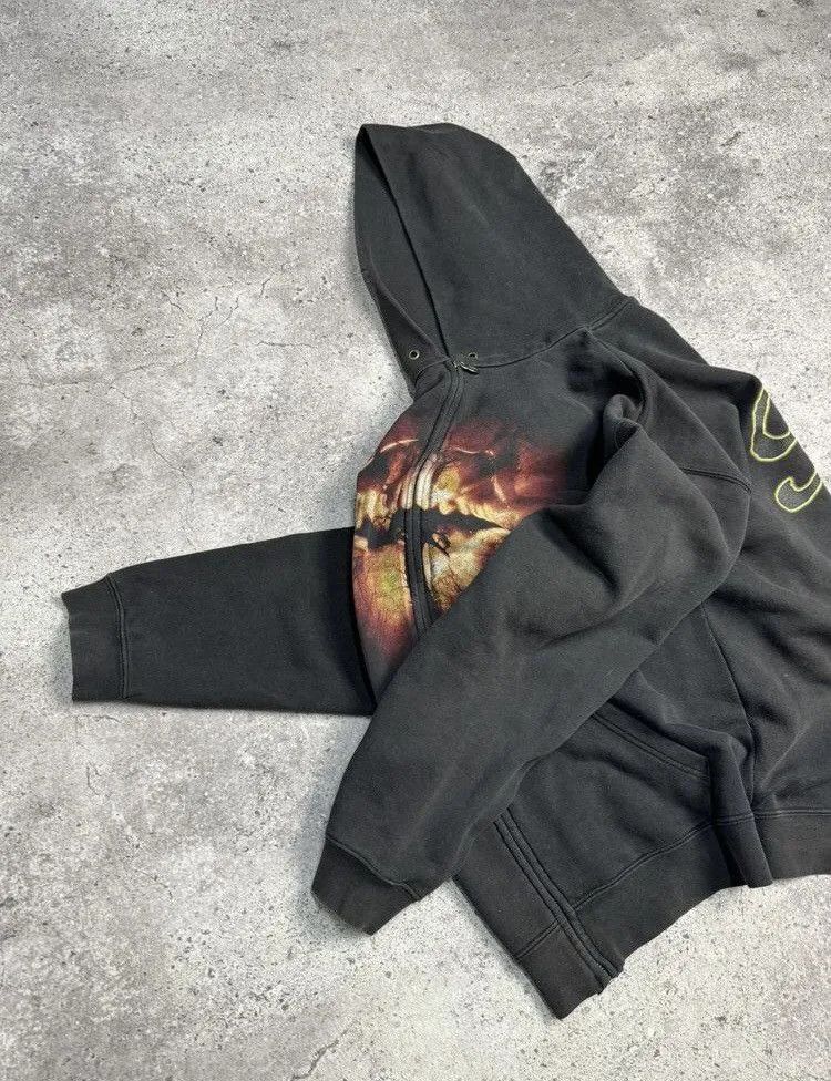 Band Tees × Vintage Vintage Fur Hoodie Y2K Bones Full Print Gothic Kill Size US XL / EU 56 / 4 - 7 Thumbnail