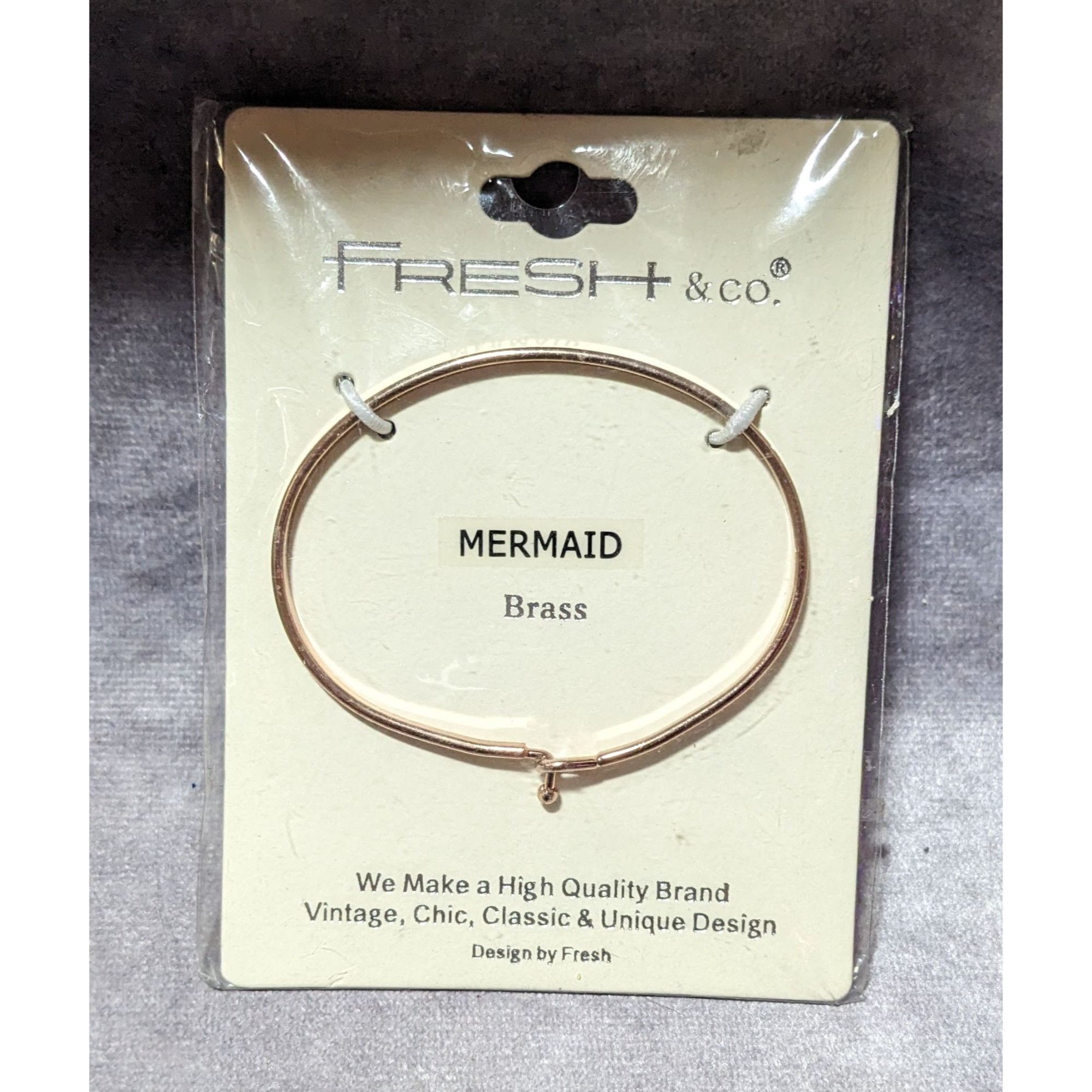 Other Fresh & Co Mermaid Gold Tone Brass Motivational Bracelet Size ONE SIZE - 3 Thumbnail