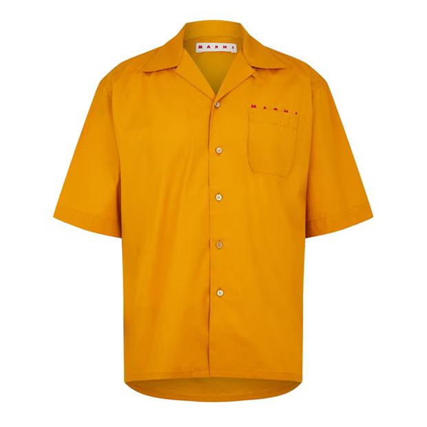 o1g2r1mq0524 Pocket Logo Shirts in Yellow