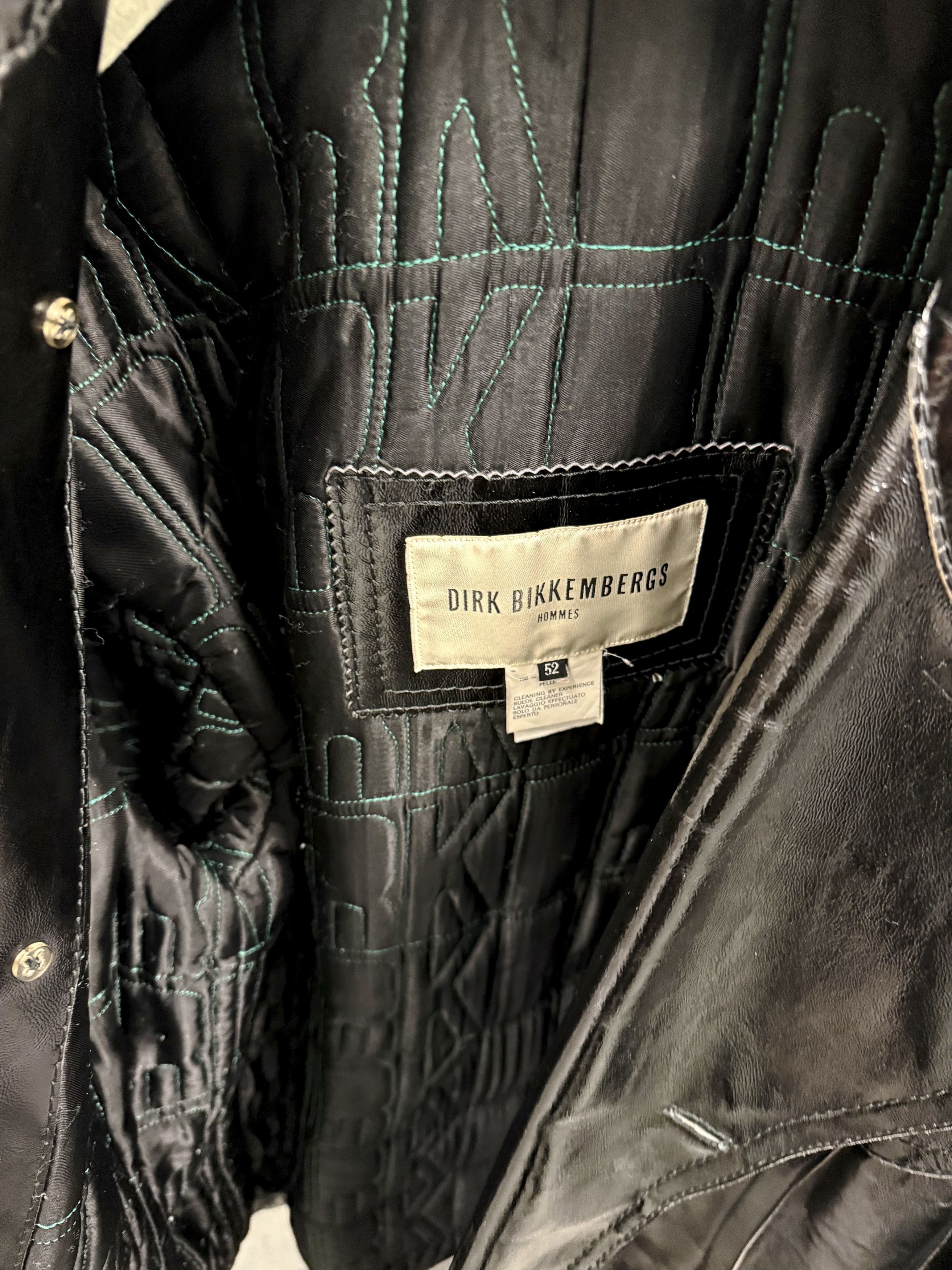 Dirk Bikkembergs Vintage Padded Leather Coat Size US L / EU 52-54 / 3 - 6 Thumbnail