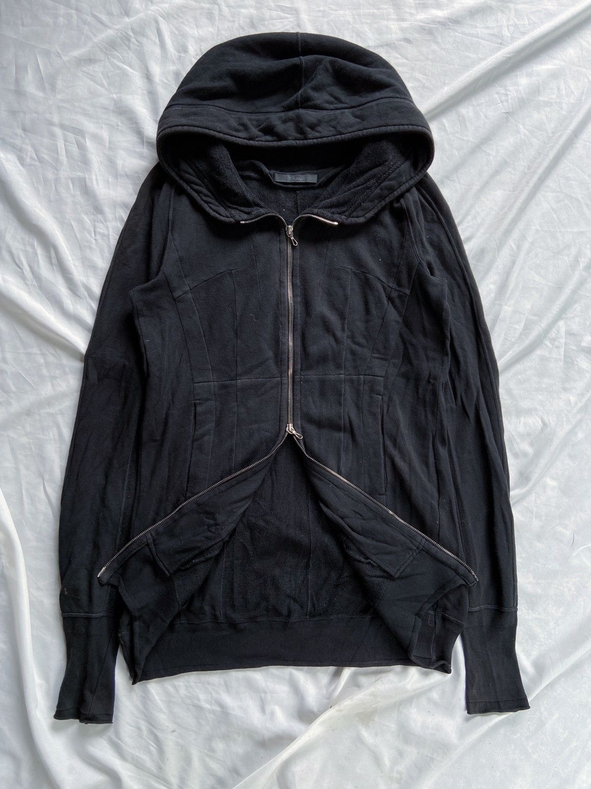 image of Julius Ss 2012 Summer Collection Zip Hoodie in Black, Men's (Size Large)