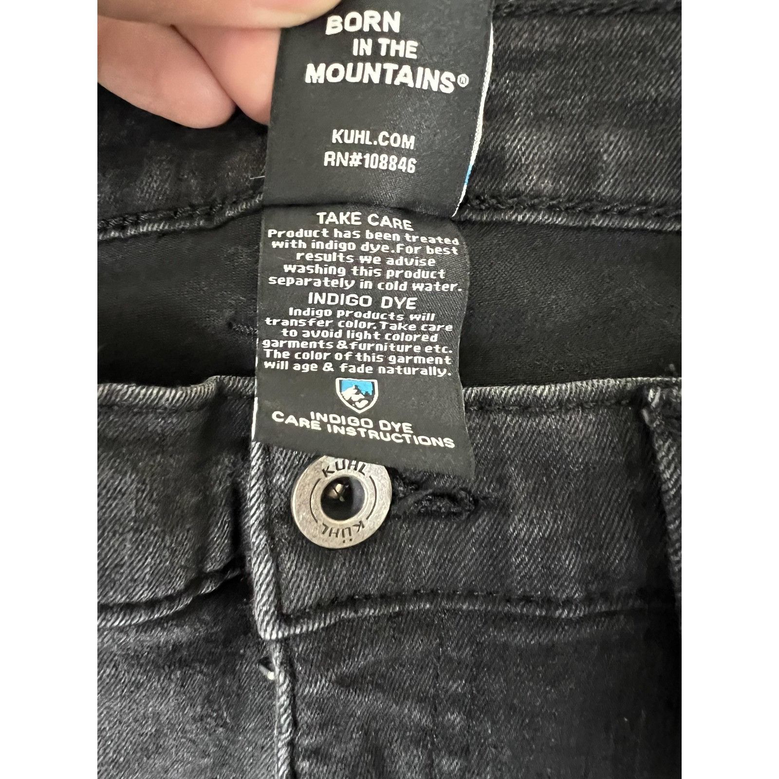 Kuhl Kuhl Jeans Womens 10 Black Dark Wash Slim Fit Skinny Stretch Size 30" / US 8 / IT 44 - 4 Thumbnail