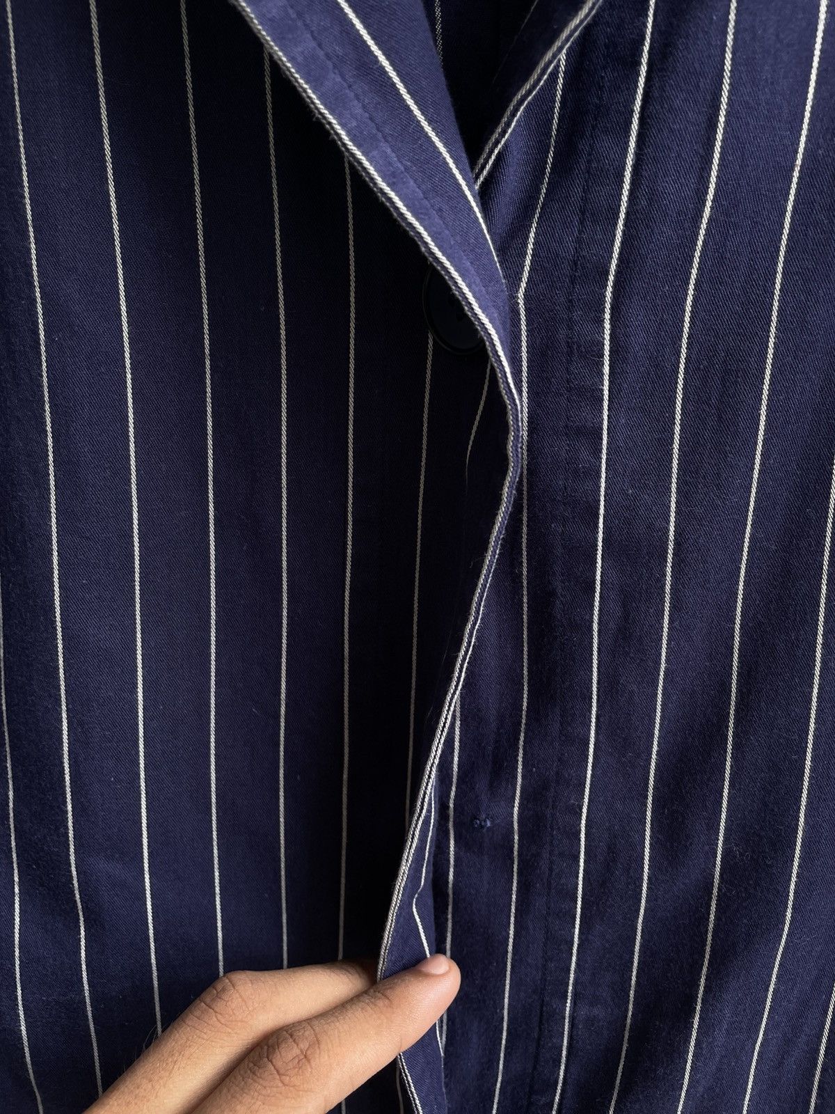 Helmut Lang Vintage 90's Helmut Lang Pinstripe Blazzer Size M / US 6-8 / IT 42-44 - 7 Thumbnail