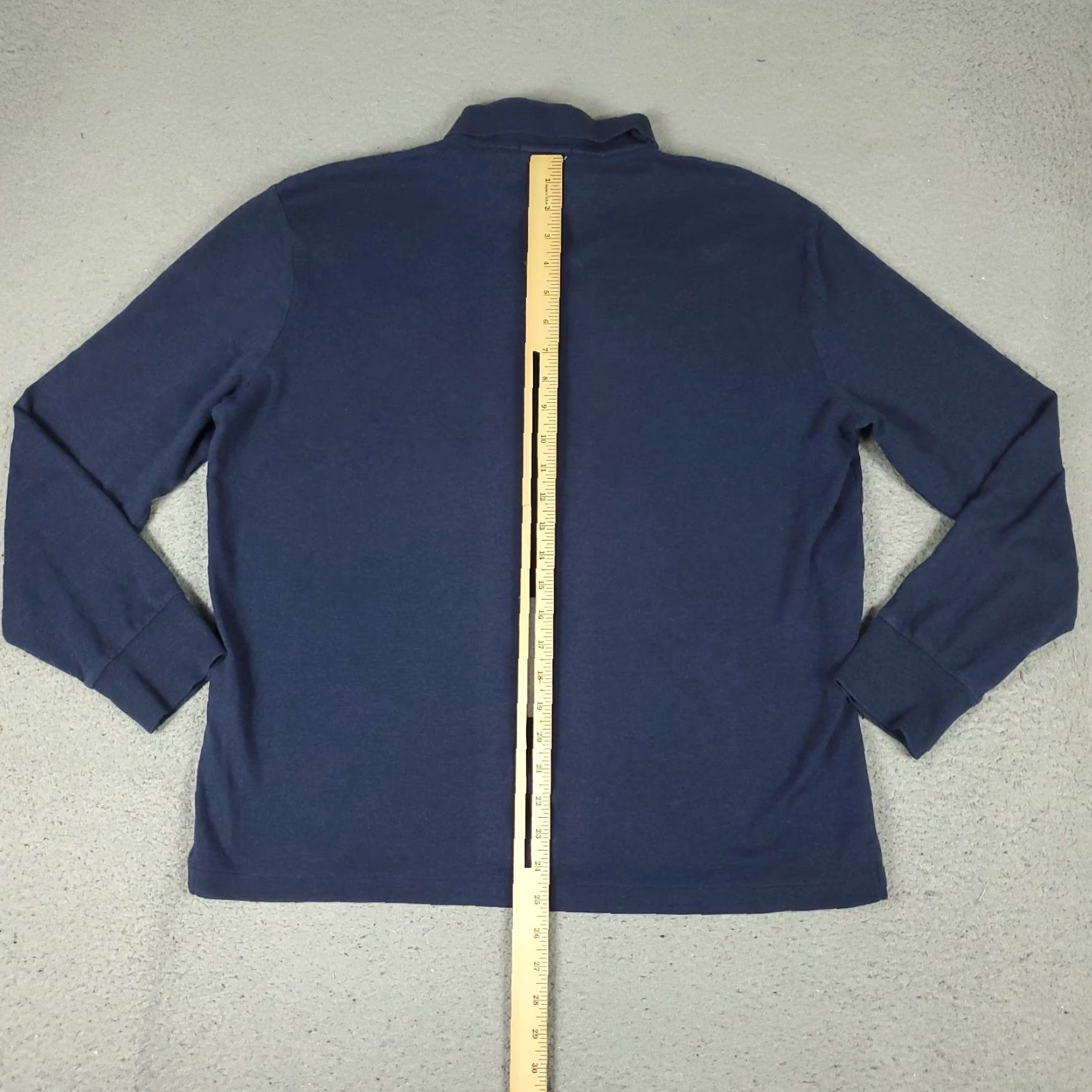 Ralph Lauren Ralph Lauren Polo Shirt Mens Large Blue Golf Casual Long Sleeve Shirt Size US L / EU 52-54 / 3 - 3 Thumbnail