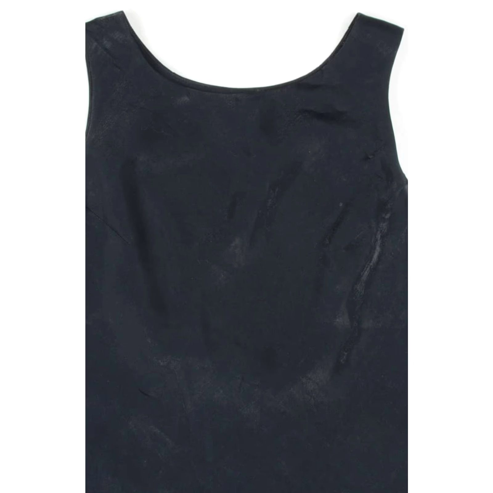 Adrianna Papell VINTAGE Adrianna Papell Black Shimmer Sleeveless Top Medium Elegant Blouse Size M / US 6-8 / IT 42-44 - 2 Thumbnail