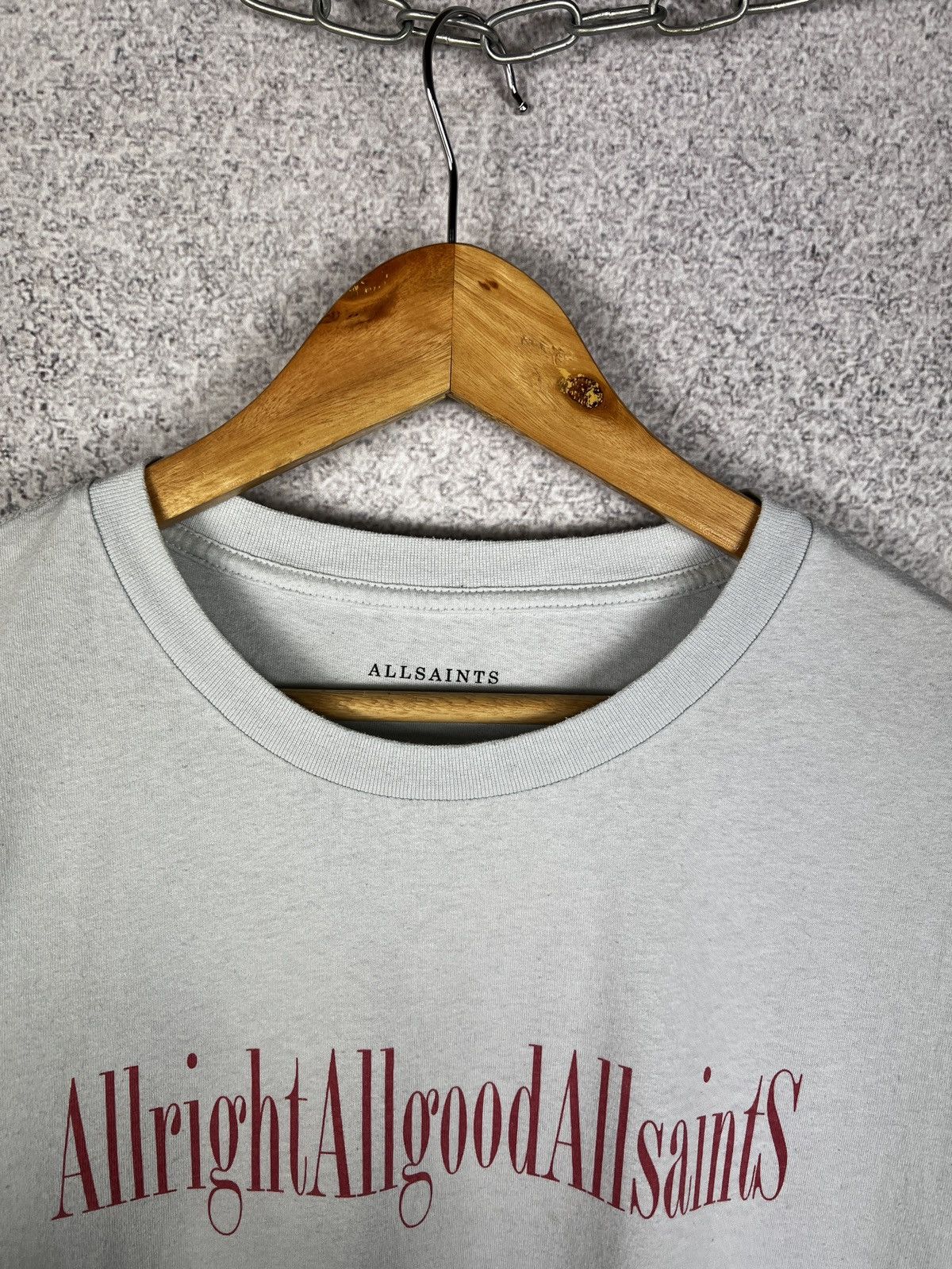 Allsaints Allsaints Big Logo Oversized Fit Tee Sky colour Size US S / EU 44-46 / 1 - 4 Thumbnail
