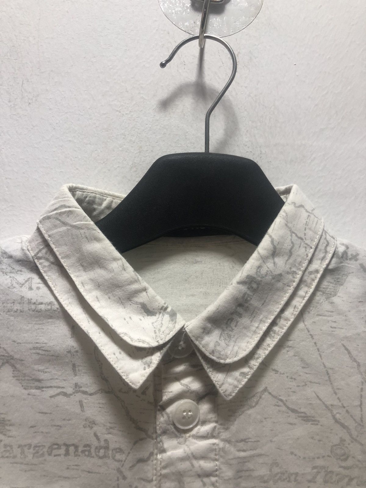 Issey Miyake × Ne-Net NE NET Shirt Maps Button Drawstring Size S / US 4 / IT 40 - 2 Thumbnail