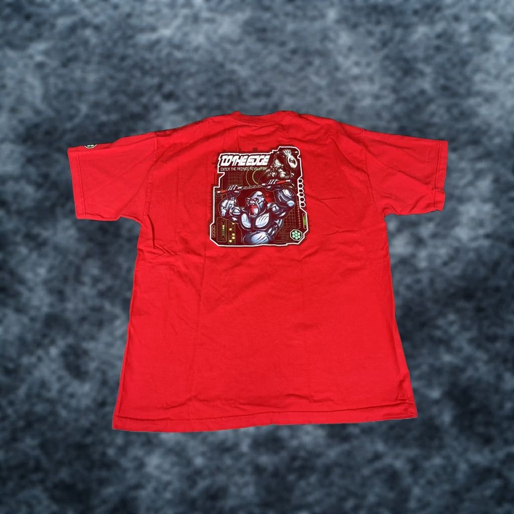 Vintage VINTAGE Enter The Primate Revolution T-Shirt Mens XL Red Cotton Short Sleeve Crew Neck Prime Cut Tees Size US XL / EU 56 / 4 - 1 Thumbnail