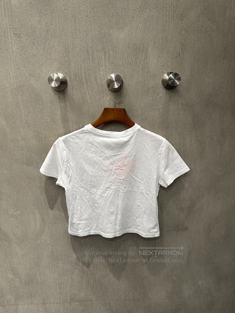 Miu Miu Miu Miu White Crew Neck Short Sleeve with Knit Embroidered Size US S / EU 44-46 / 1 - 2 Thumbnail