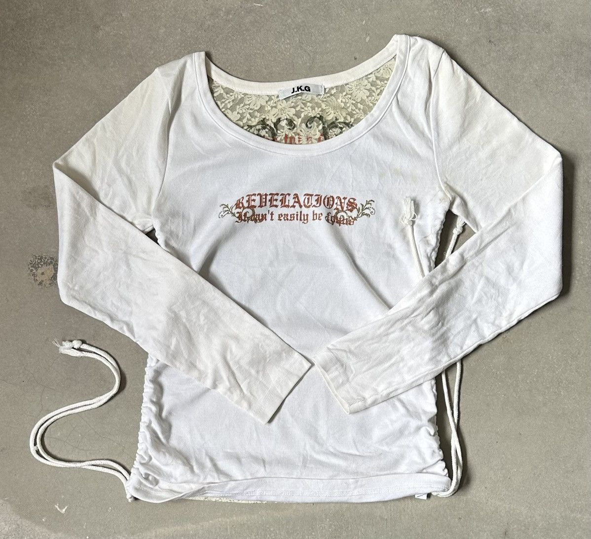 Japanese Brand VINTAGE J.K.G JAPAN POEMS TEE Size US S / EU 44-46 / 1 - 2 Thumbnail