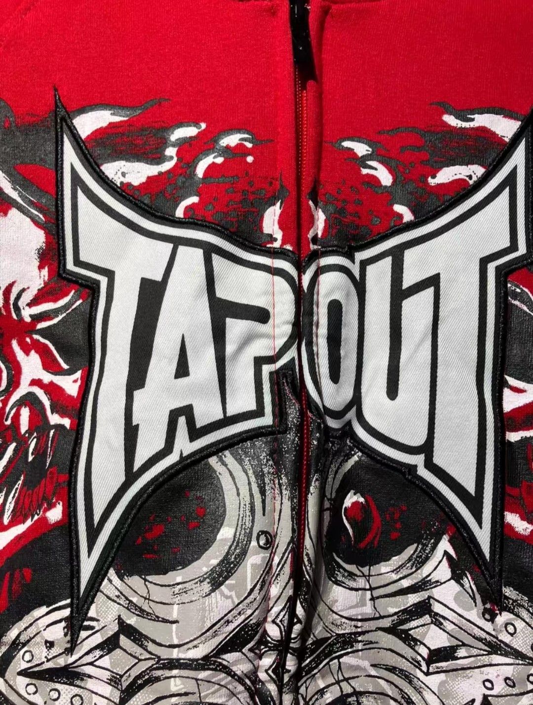 Tapout tapout rare printed grunge zipup hoodie Size US M / EU 48-50 / 2 - 2 Thumbnail