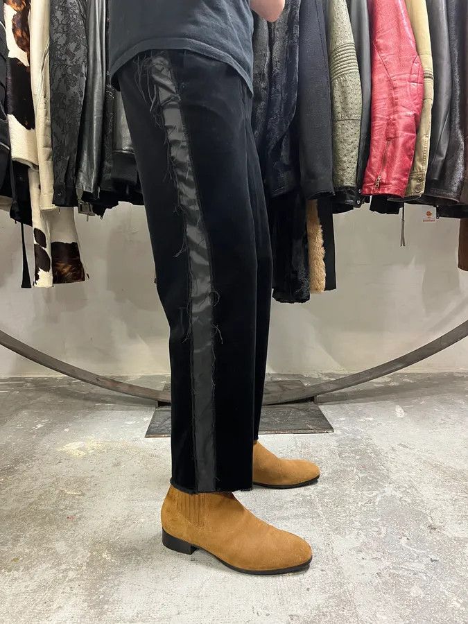 Maison Margiela × Vintage Maison Margiela MM6 Velvet Distressed Lines Pants Size 26" / US 2 / IT 38 - 6 Thumbnail