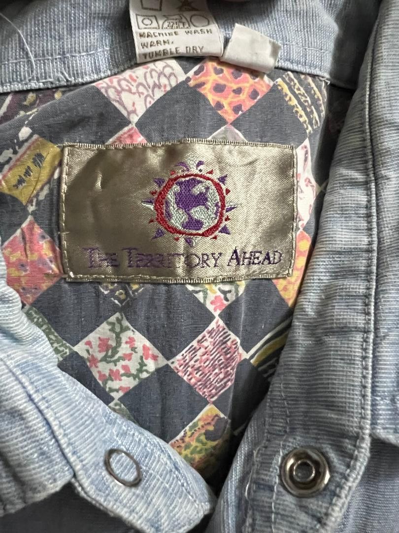 The Unbranded Brand The Territory Ahead denim shirt snap button Size US L / EU 52-54 / 3 - 6 Thumbnail
