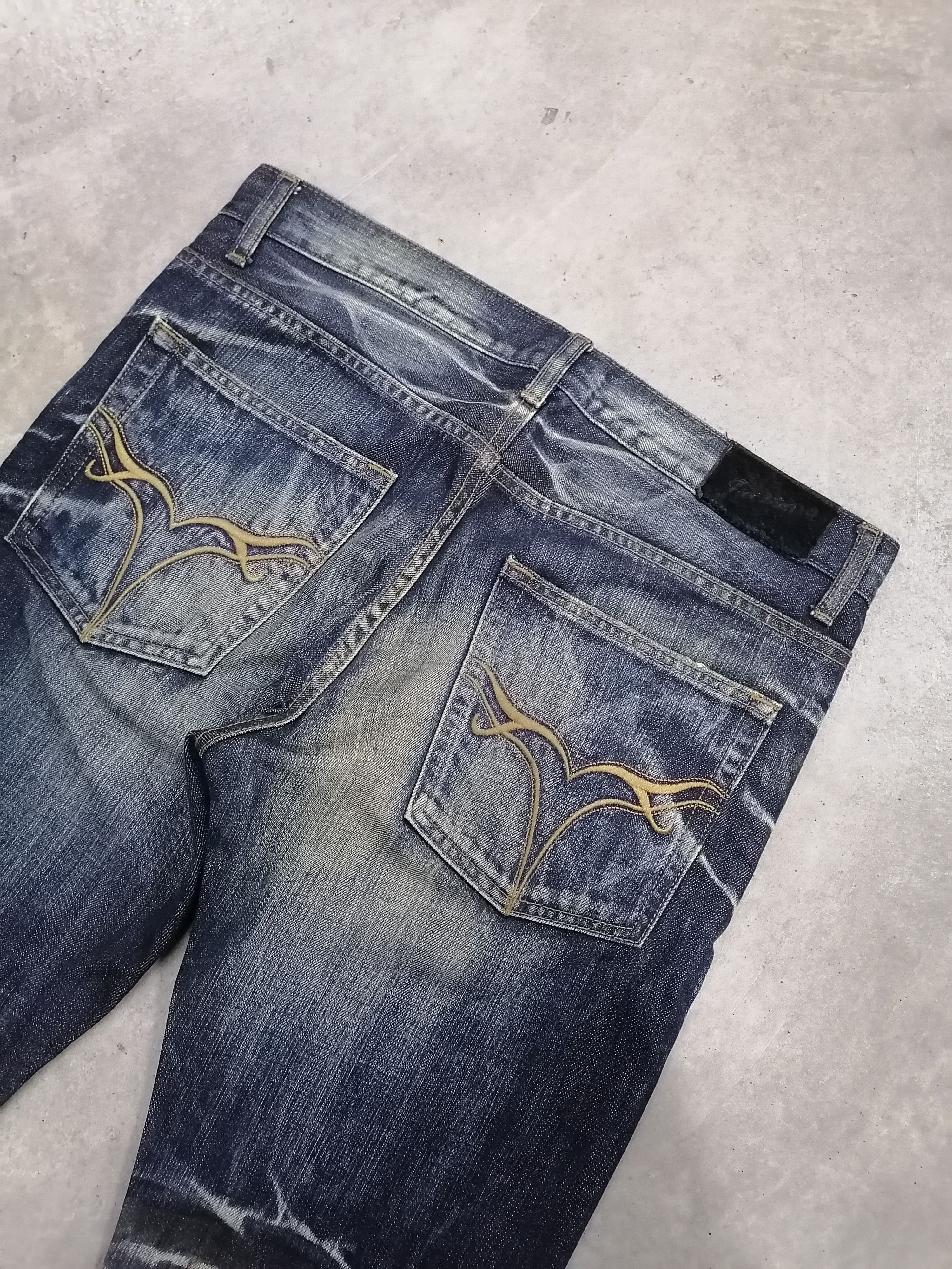 Japanese Brand Flare Jeans Jackrose Claw Mark Erd Denim Pants Size US 33 - 9 Thumbnail