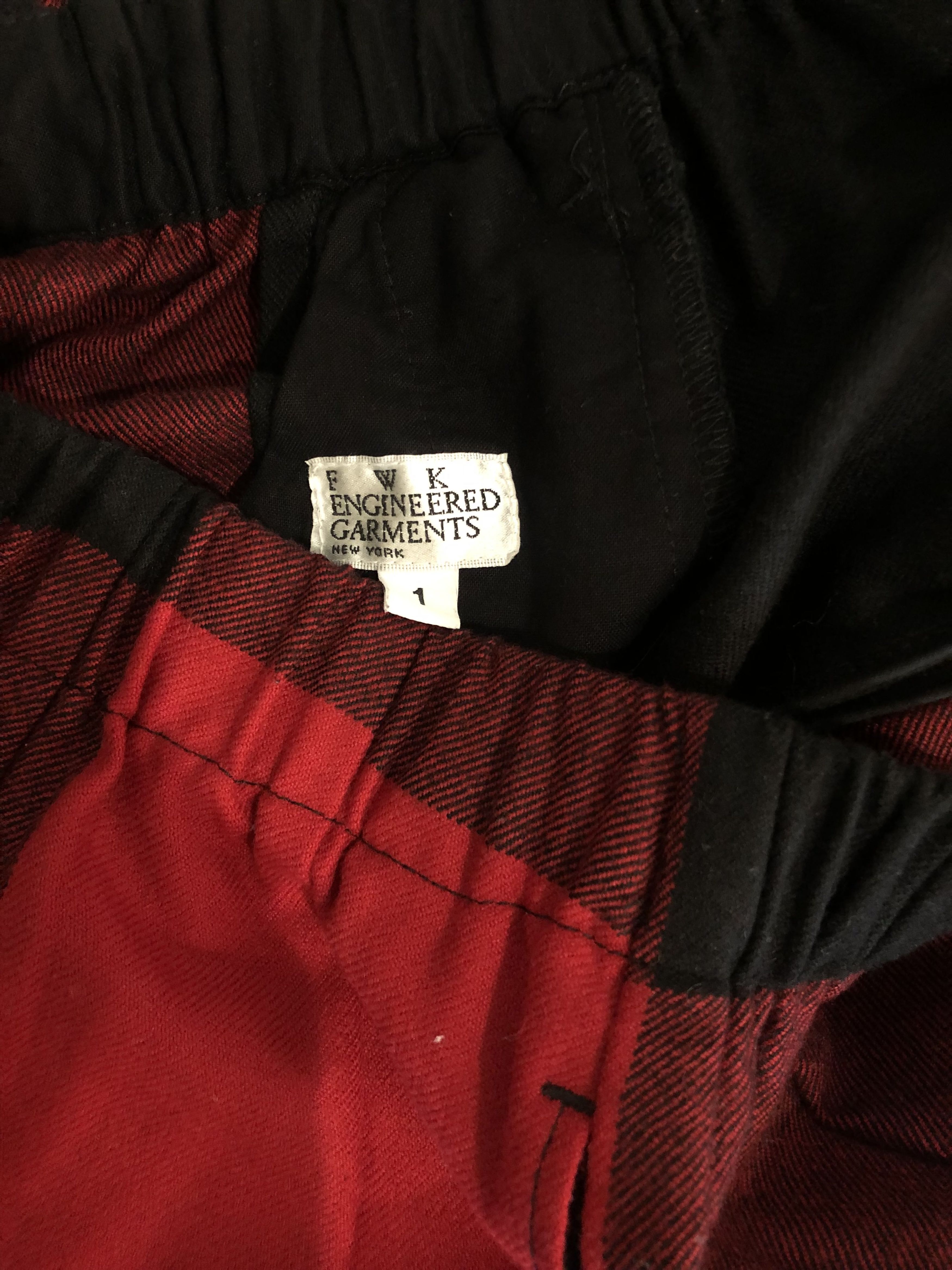 Engineered Garments FWK Balloon Pant (Black Big Plaid Worsted Wool Flannel) Size US 30 / EU 46 - 4 Thumbnail