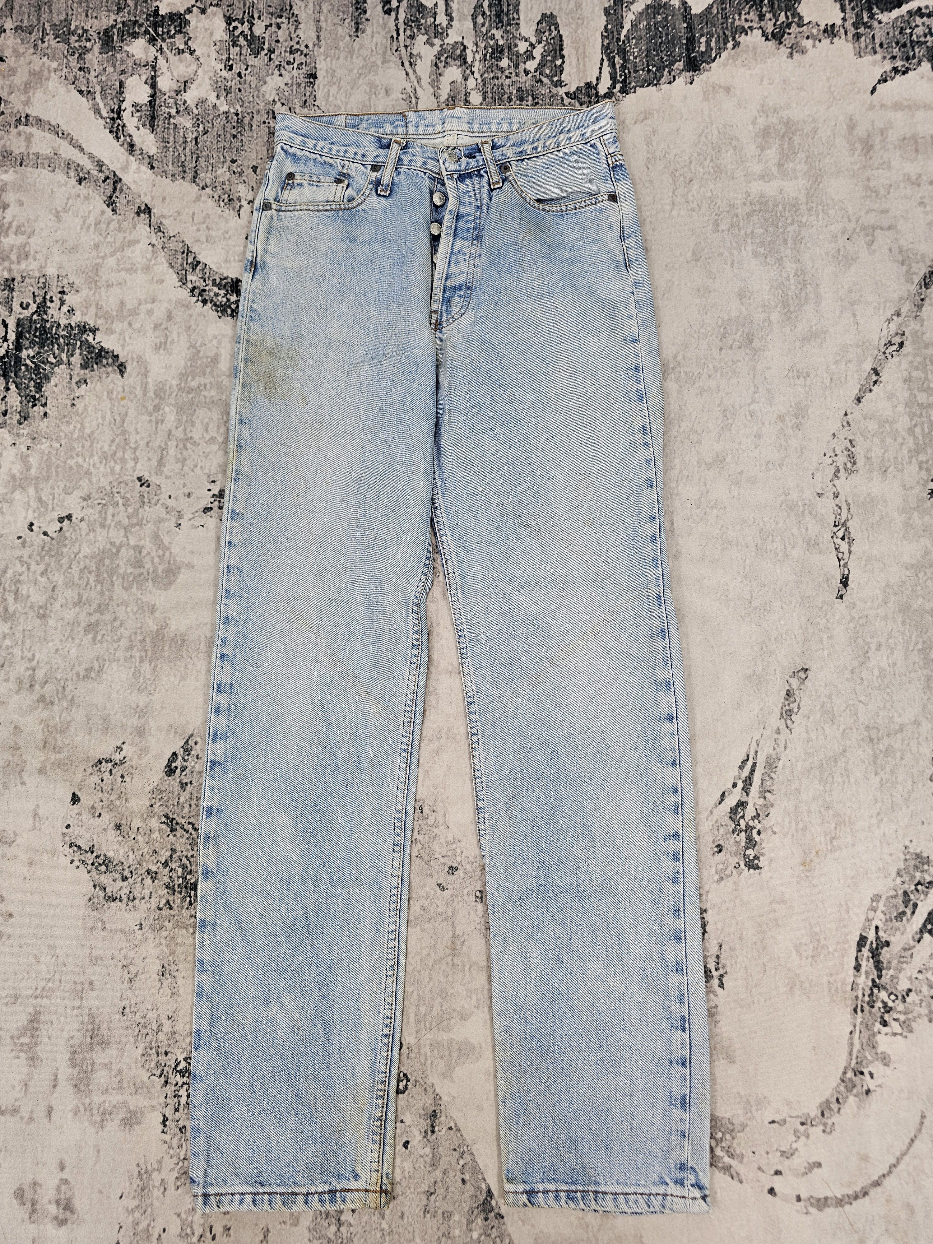 Levi's Vintage Clothing Vtg 90's LEVIS 501 Stain Faded Jeans Made In USA L0550 Size US 28 / EU 44 - 1 Thumbnail
