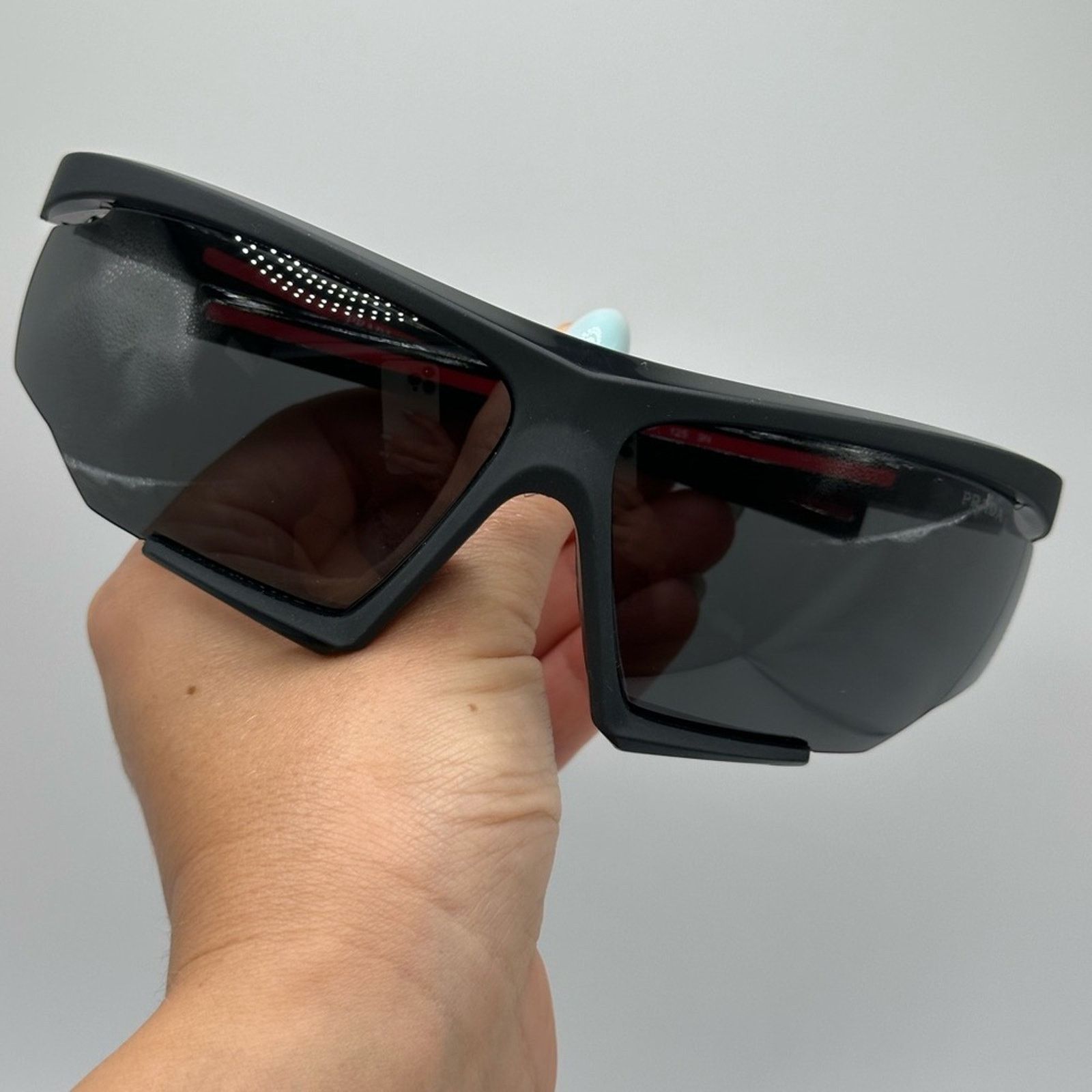 Prada NEW PRADA Sport PS07YS DG006F Black/Black Rubber/Dark Grey Size ONE SIZE - 9 Thumbnail
