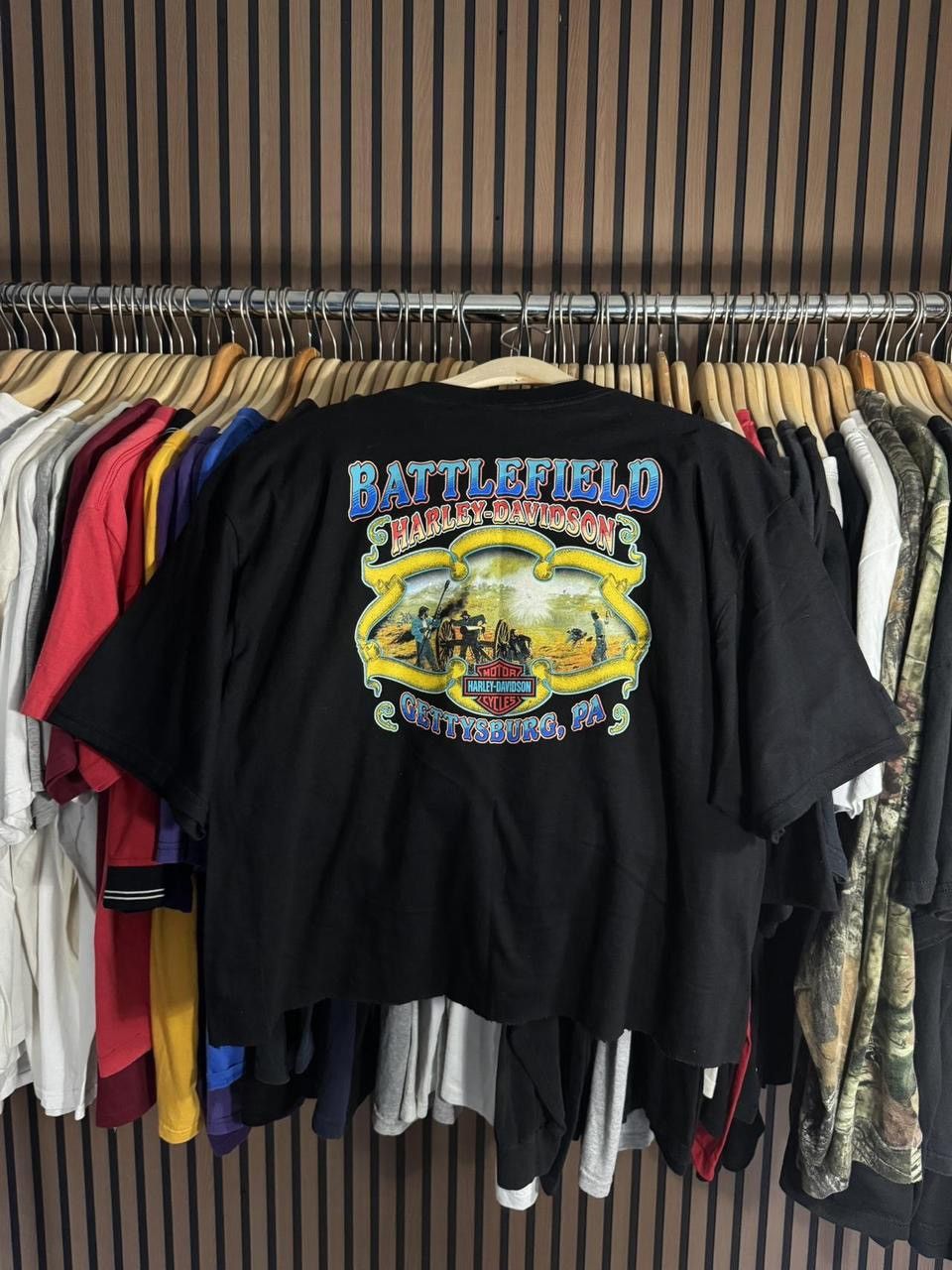 Harley Davidson Vintage *CROPPED* 1999 Gettysburg, PA Harley Davidson Size US XXL / EU 58 / 5 - 6 Thumbnail