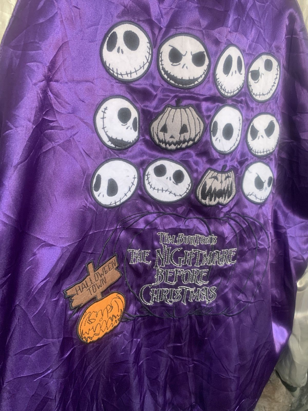 Disney Disney Tim Burtons Nightmare Riversible Sukajan Jacket Size US M / EU 48-50 / 2 - 2 Thumbnail
