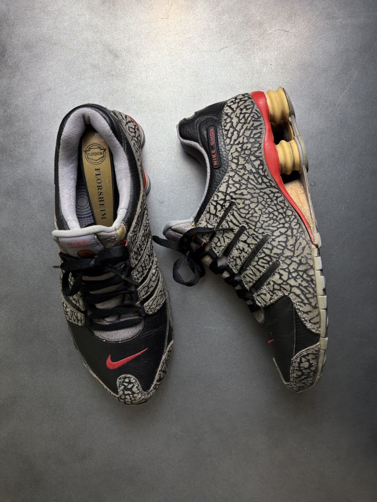 Nike × Vintage 2005 Nike Shox NZ Black Cement 3 VIntage Nike BC3 311377 061 Size US 10.5 / EU 43-44 - 22 Thumbnail