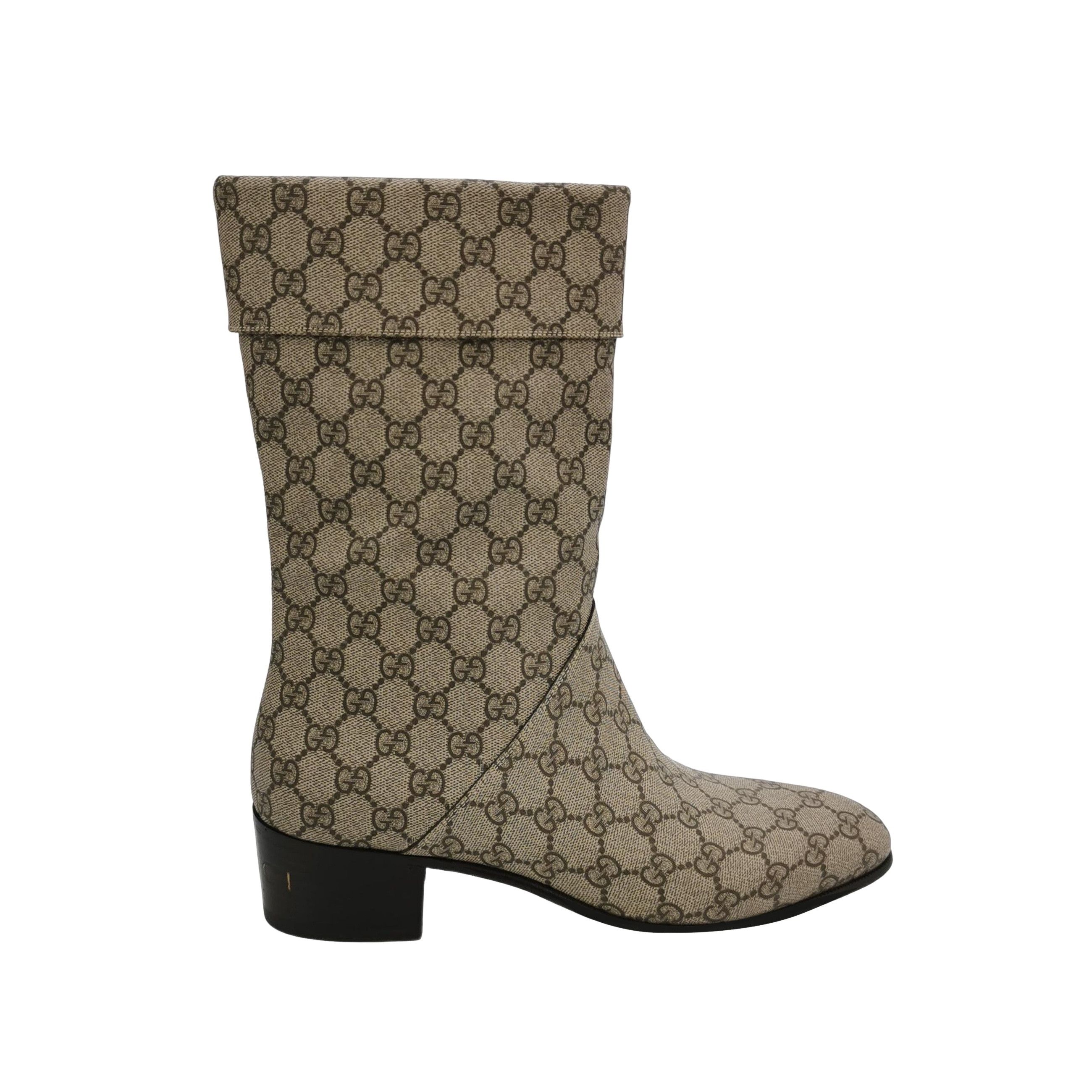 Gucci Gucci GG Supreme Canvas Ankle Boots 8 Size US 9 / EU 42 - 1 Thumbnail