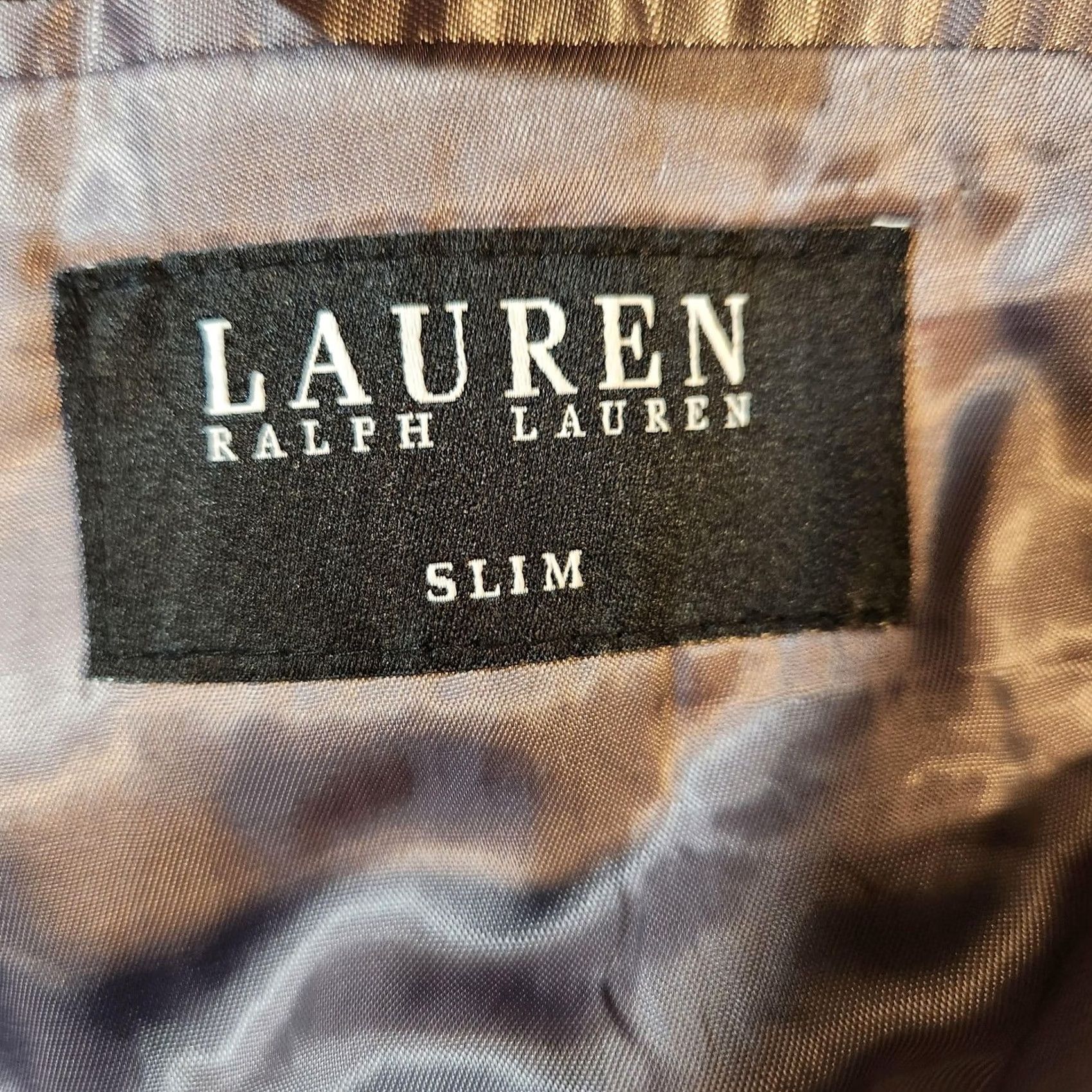 Ralph Lauren Lauren Ralph Lauren Blazer Mens 48R Gray Herringbone Wool Slim Fit Sport Coat Jacket Size 48R - 2 Thumbnail