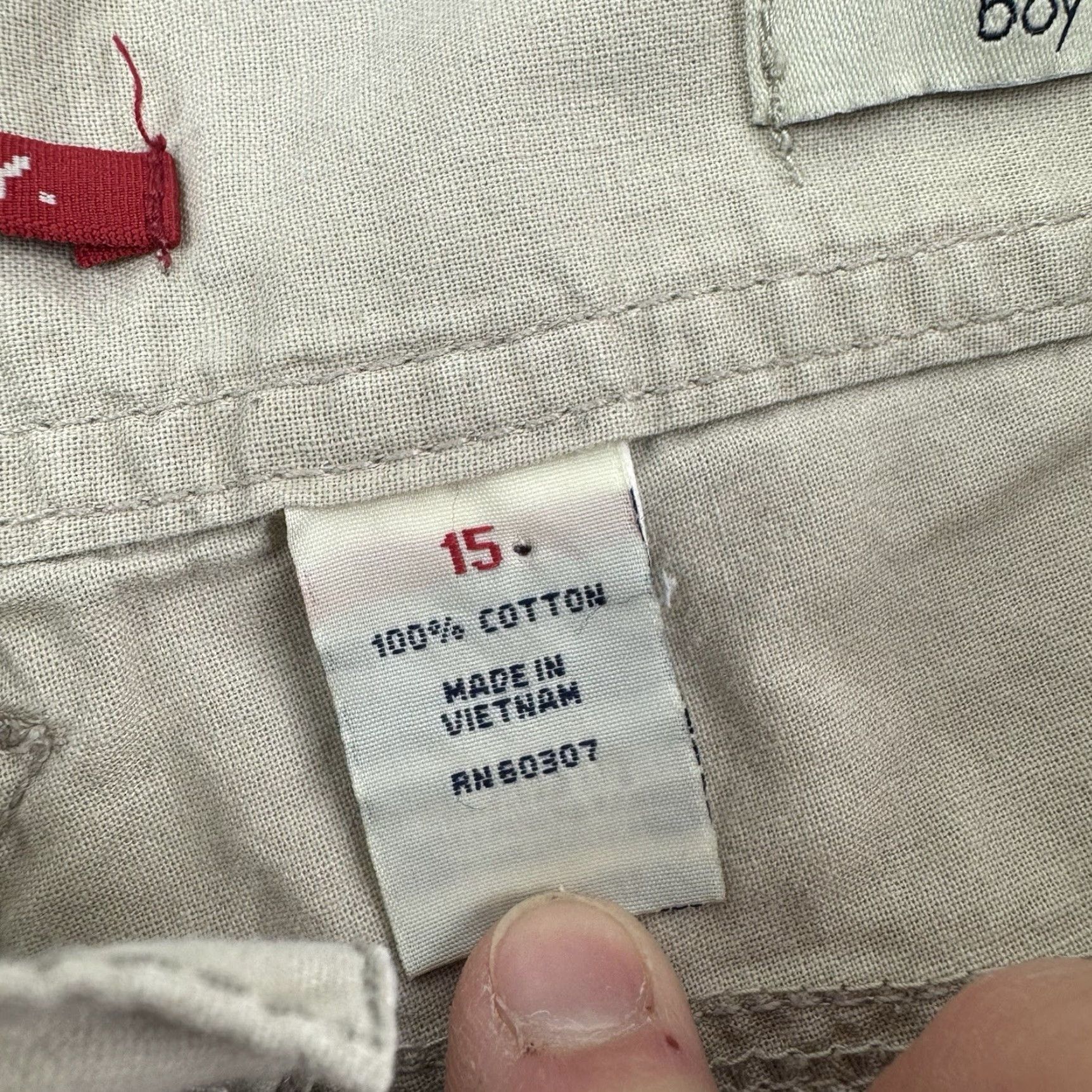Vintage VINTAGE UNIONBAY Cargo Shorts Womens 15 Khaki Hipster Y2K Boy Fit Size 36" / US 14 / IT 50 - 4 Thumbnail