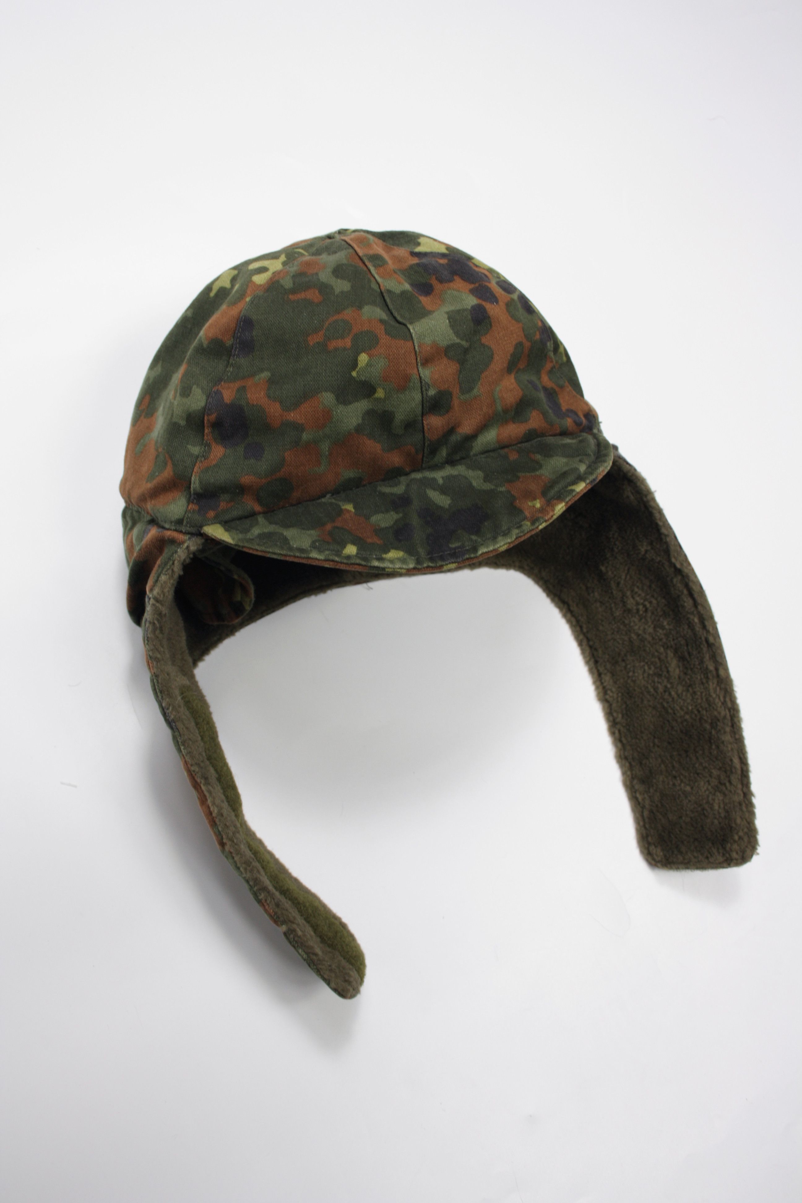 Vintage Schmidt & Harlieb German Army 90s Vintage Bomber Earflap Hat Size 36 - 2 Thumbnail